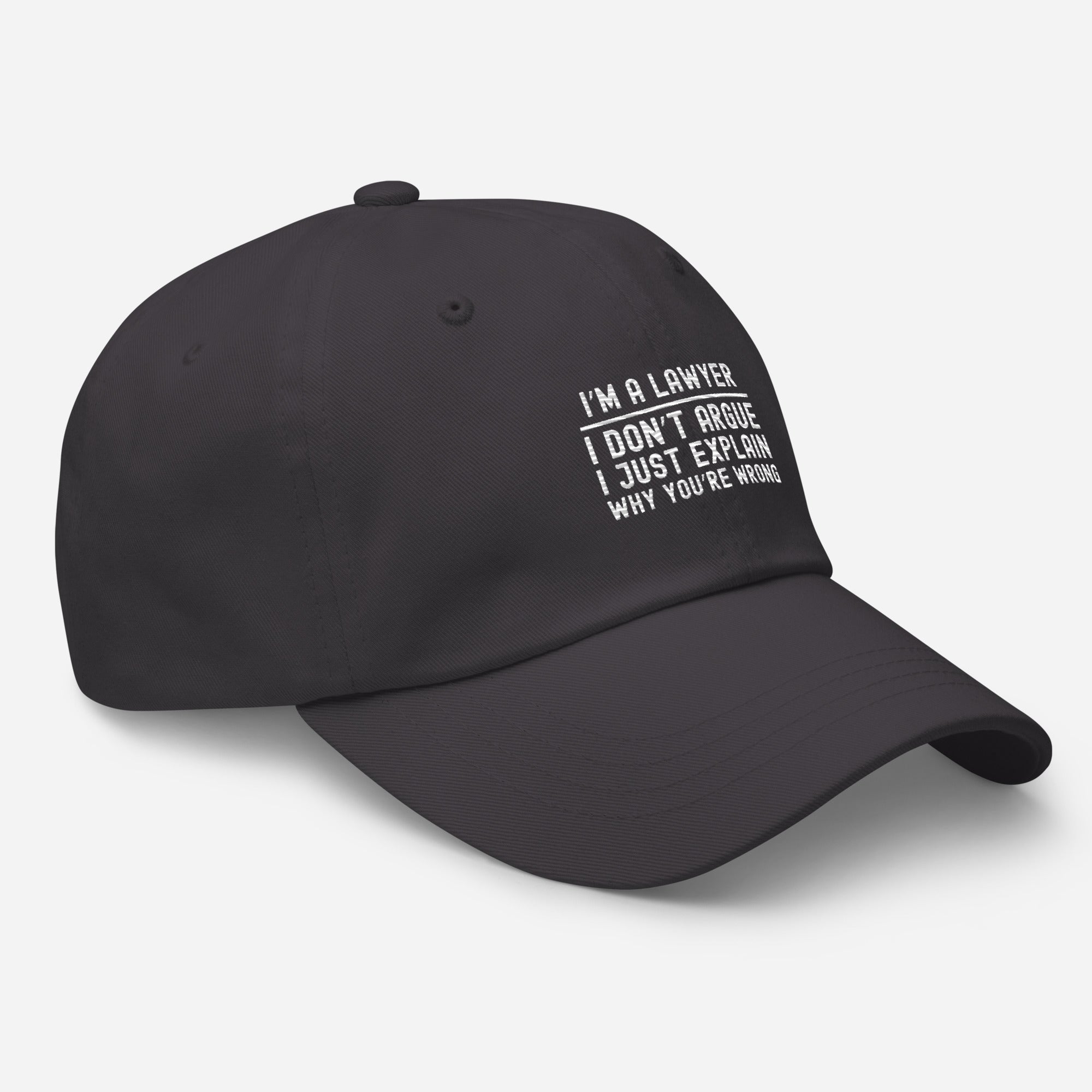 Hat | I’m a lawyer, I don’t argue, I just explain why you’re wrong