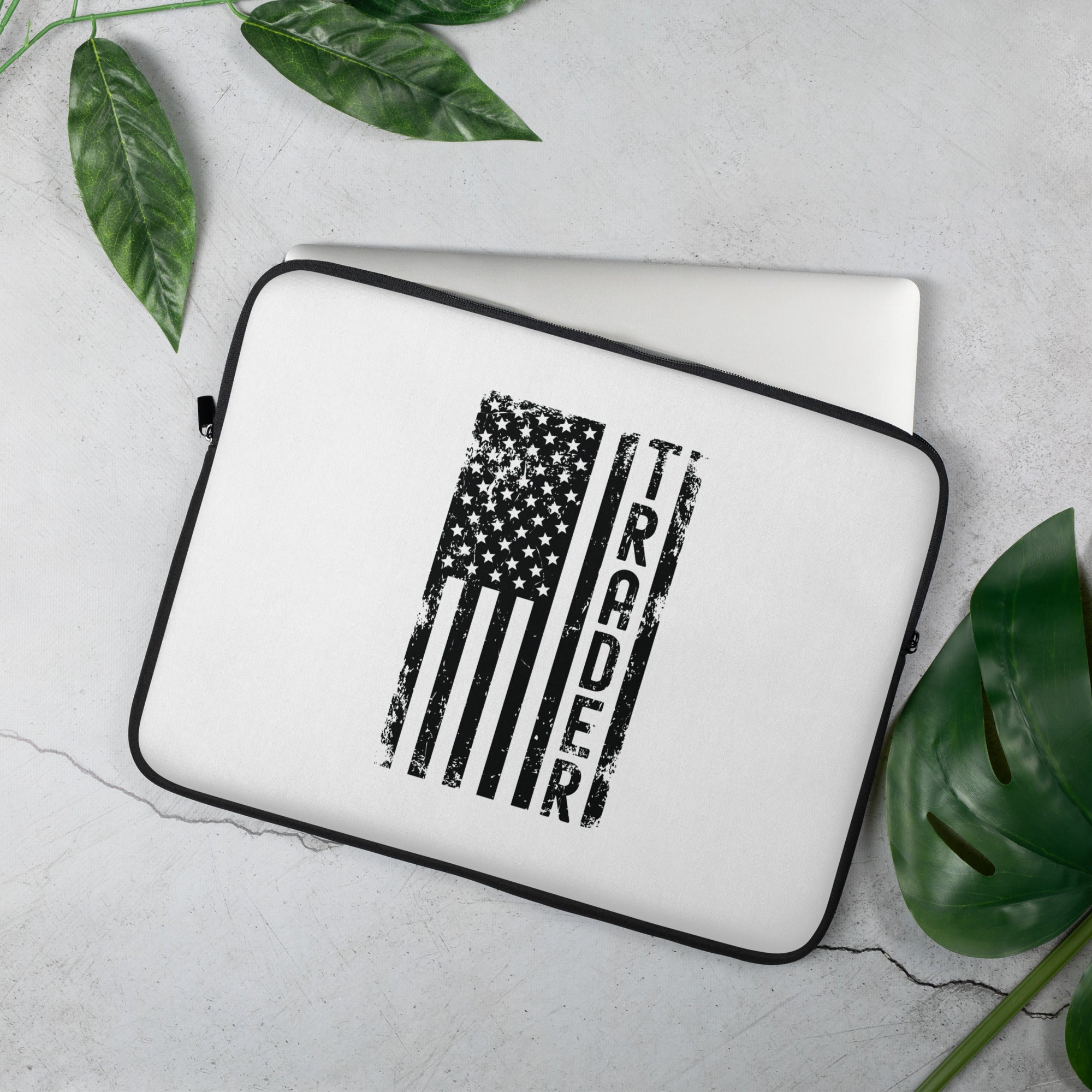 Laptop Sleeve | Trader (deisgn on American flag)