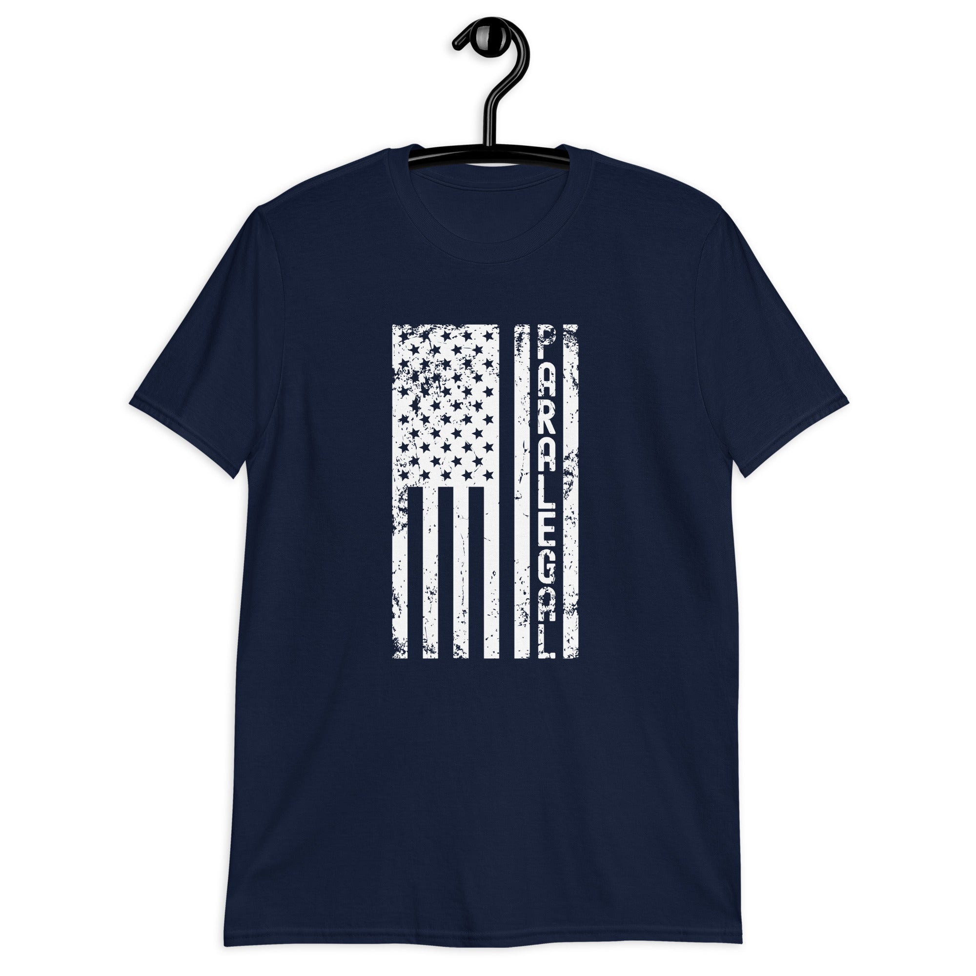 Short-Sleeve Unisex T- | Paralegal (deisgn on American flag)