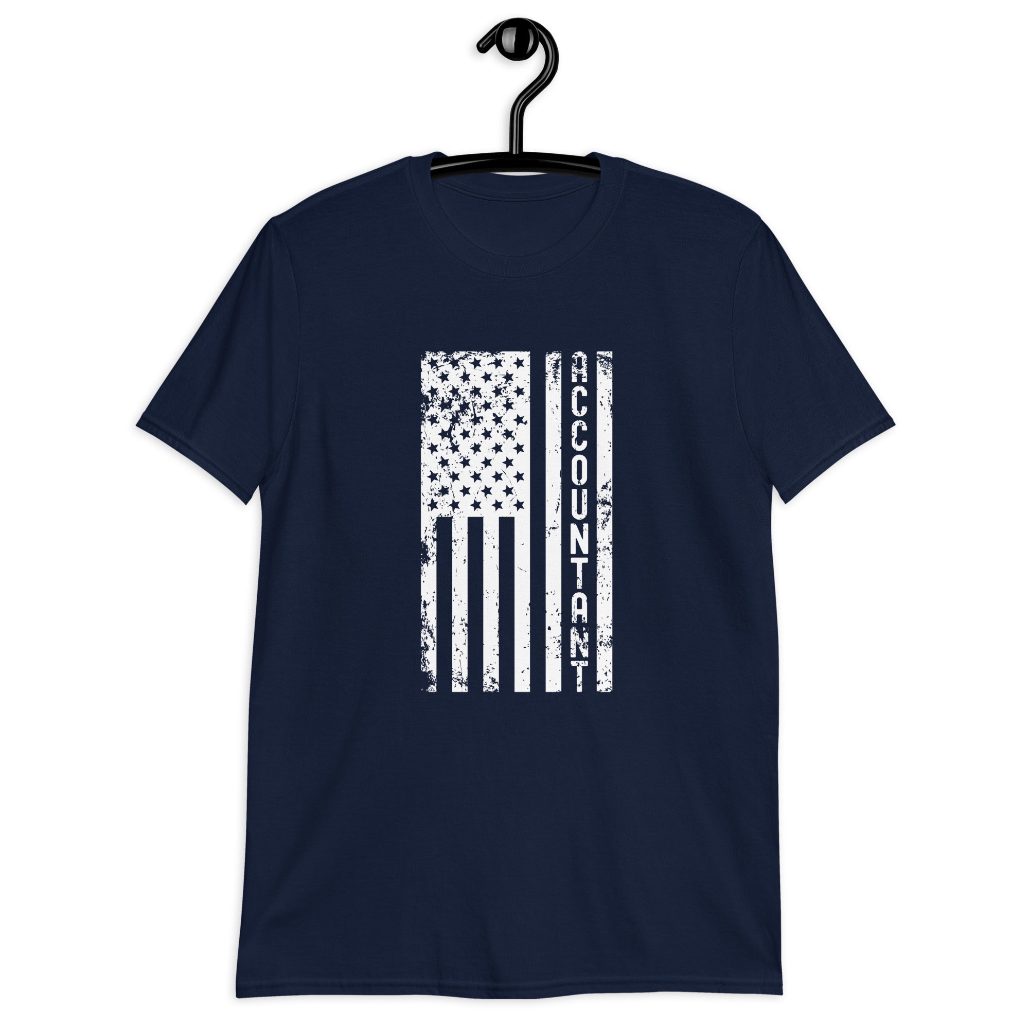 Short-Sleeve Unisex T-Shirt | Accountant (deisgn on American flag)