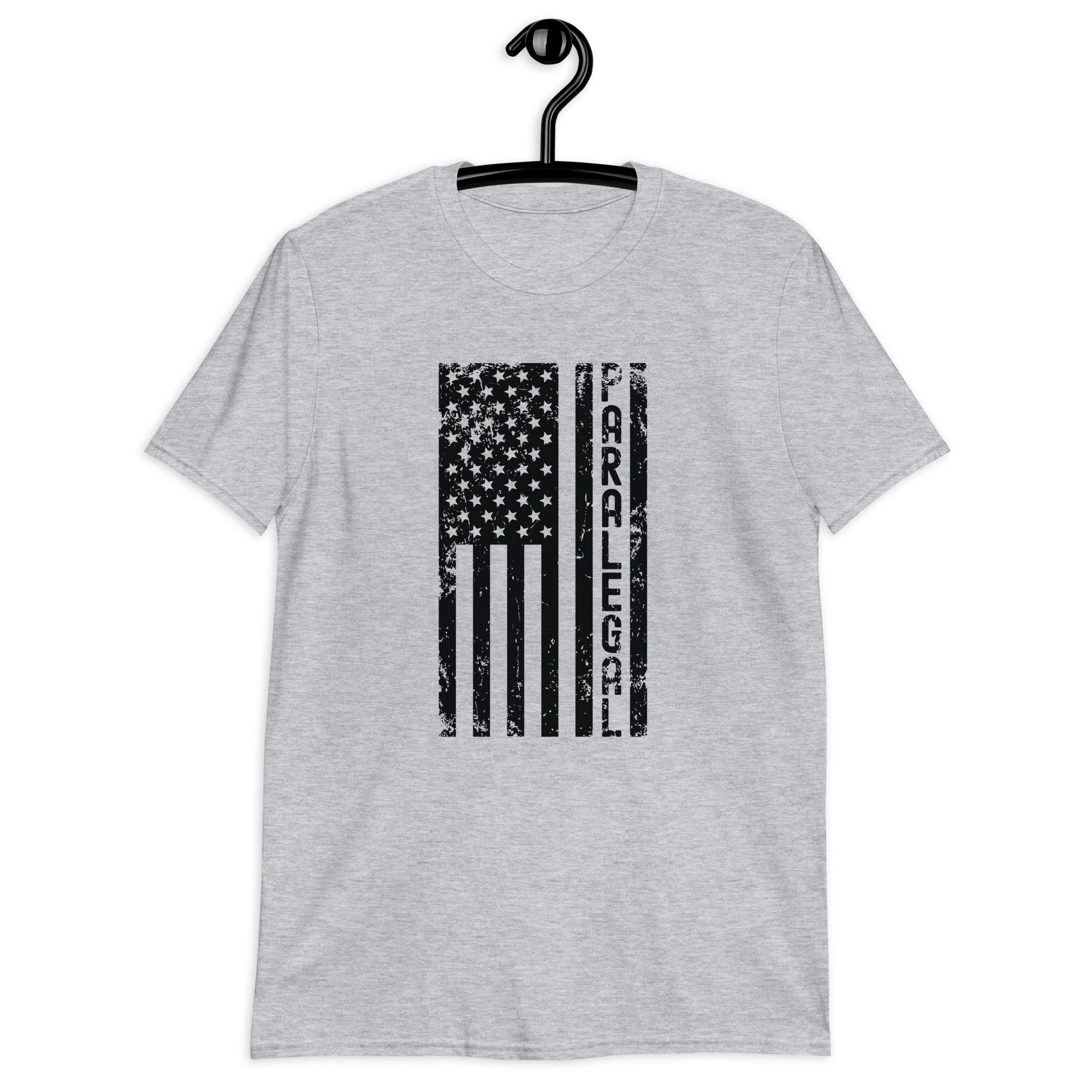 Short-Sleeve Unisex T- | Paralegal (deisgn on American flag)