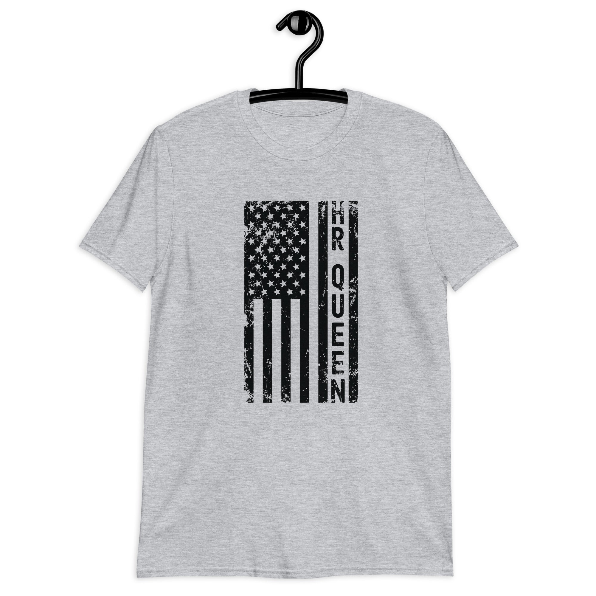 Short-Sleeve Unisex T-Shirt | Hr Queen (deisgn on American flag)