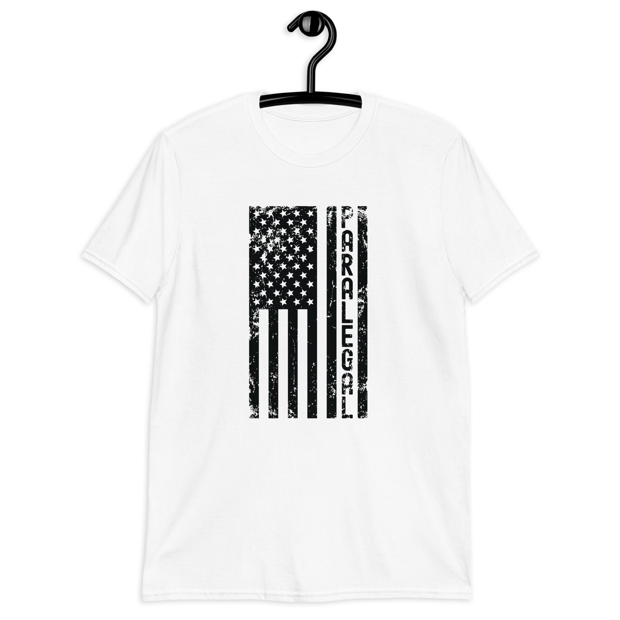 Short-Sleeve Unisex T- | Paralegal (deisgn on American flag)