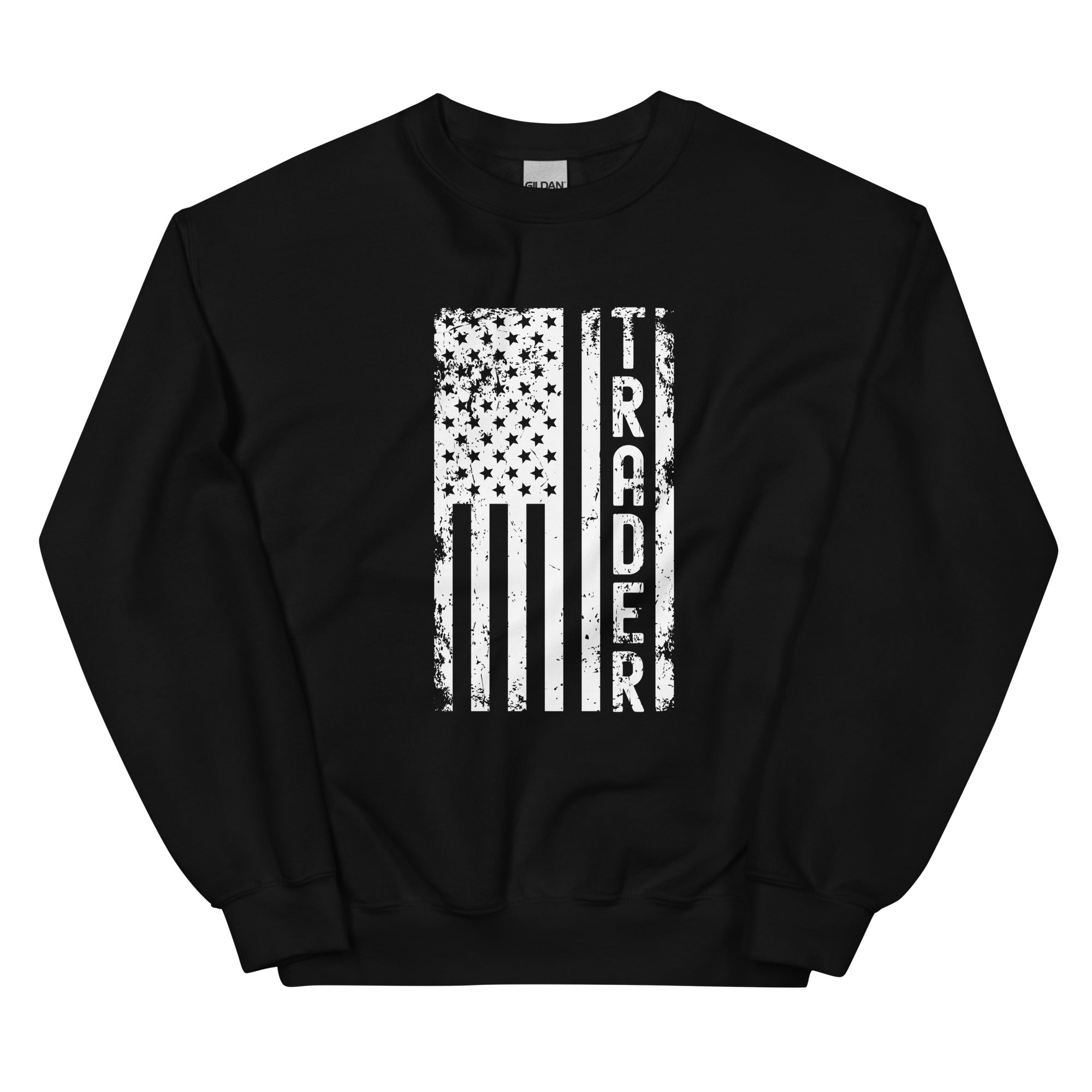 Unisex Sweatshirt | Trader (deisgn on American flag)