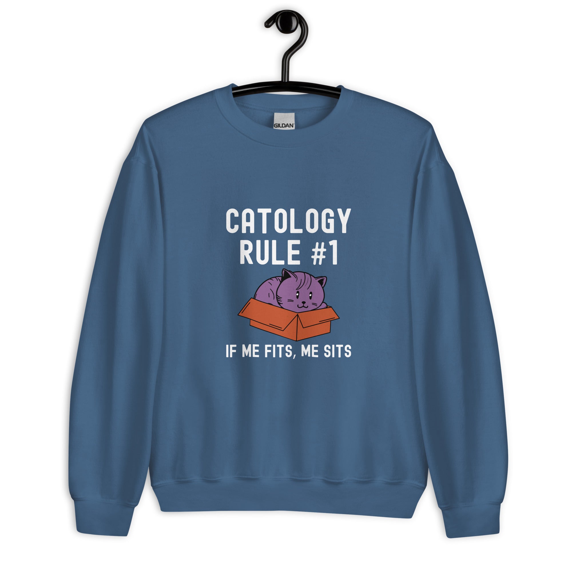 Unisex Sweatshirt | Catology Rule #1 IF ME FITS, ME SITS