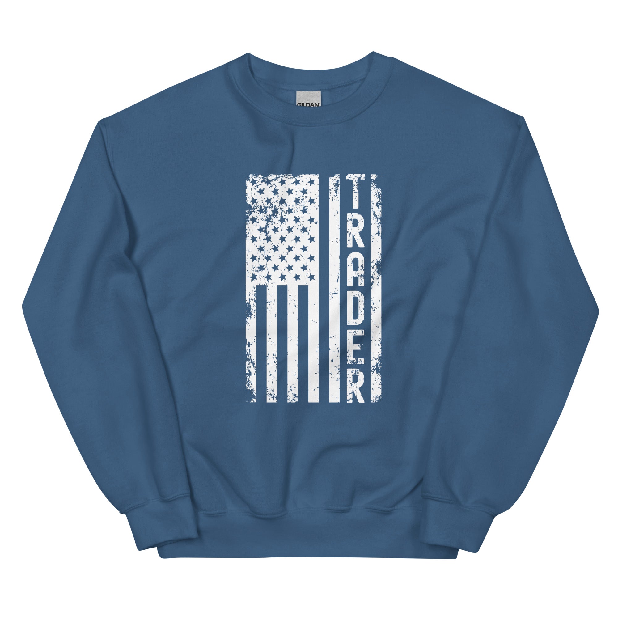 Unisex Sweatshirt | Trader (deisgn on American flag)