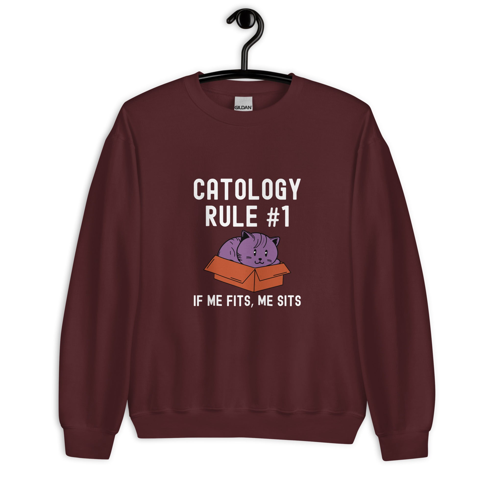 Unisex Sweatshirt | Catology Rule #1 IF ME FITS, ME SITS