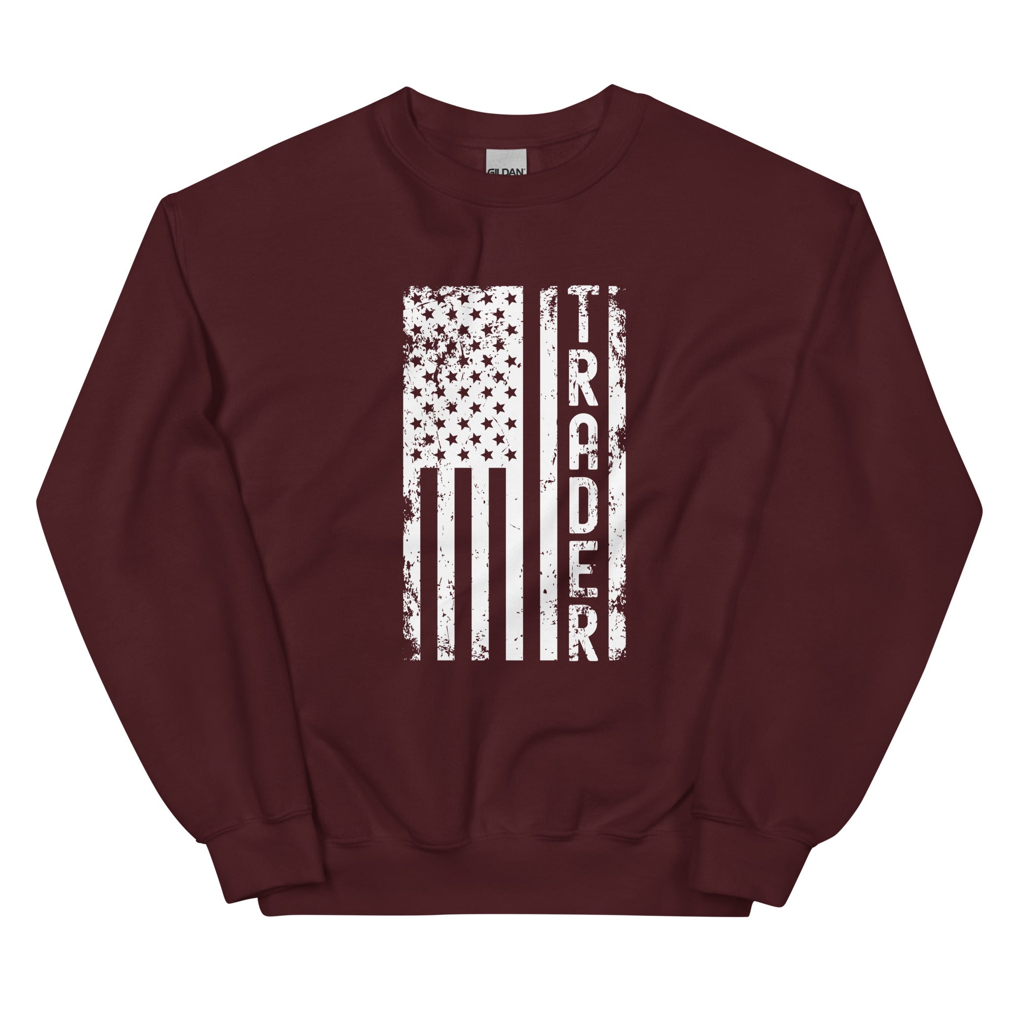 Unisex Sweatshirt | Trader (deisgn on American flag)