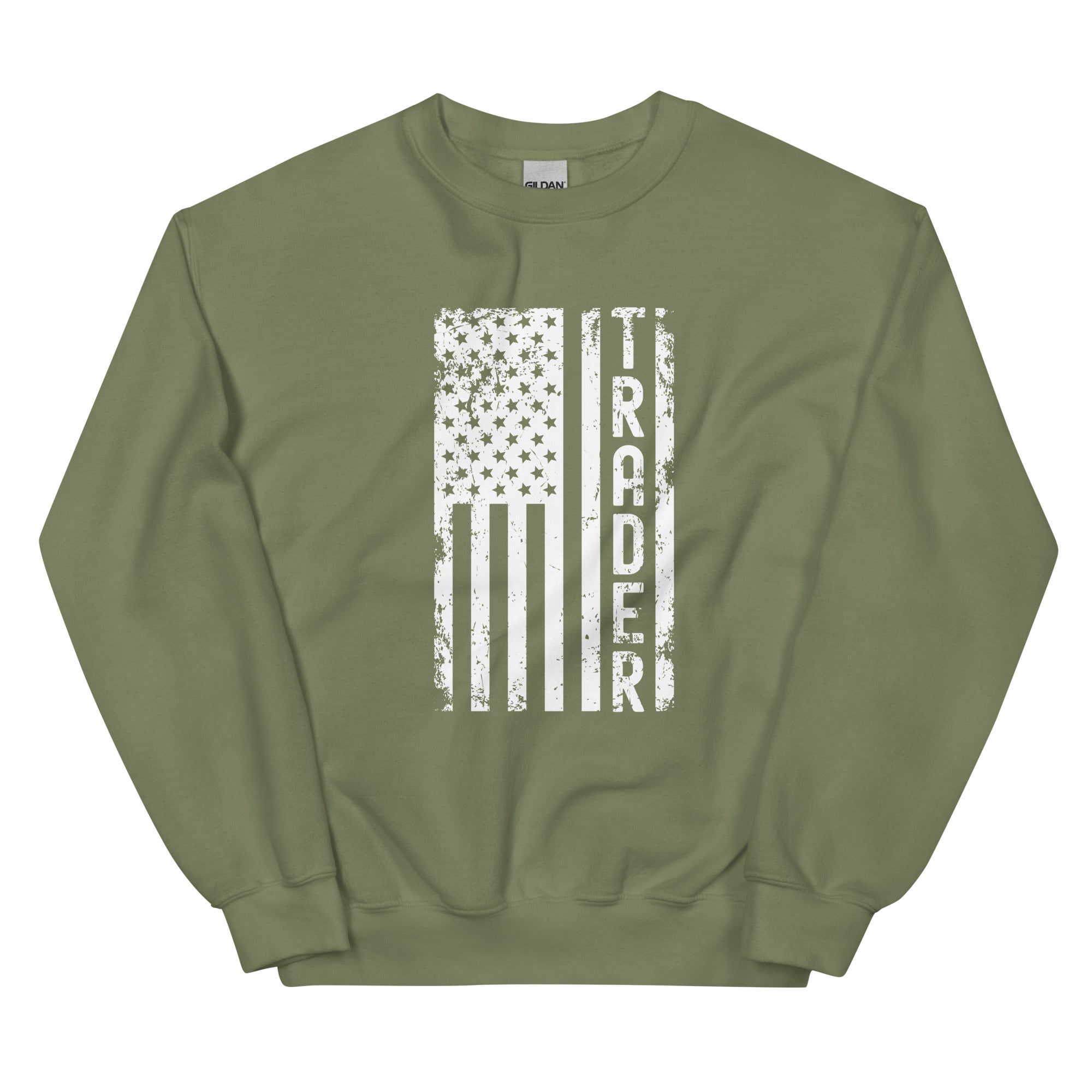Unisex Sweatshirt | Trader (deisgn on American flag)