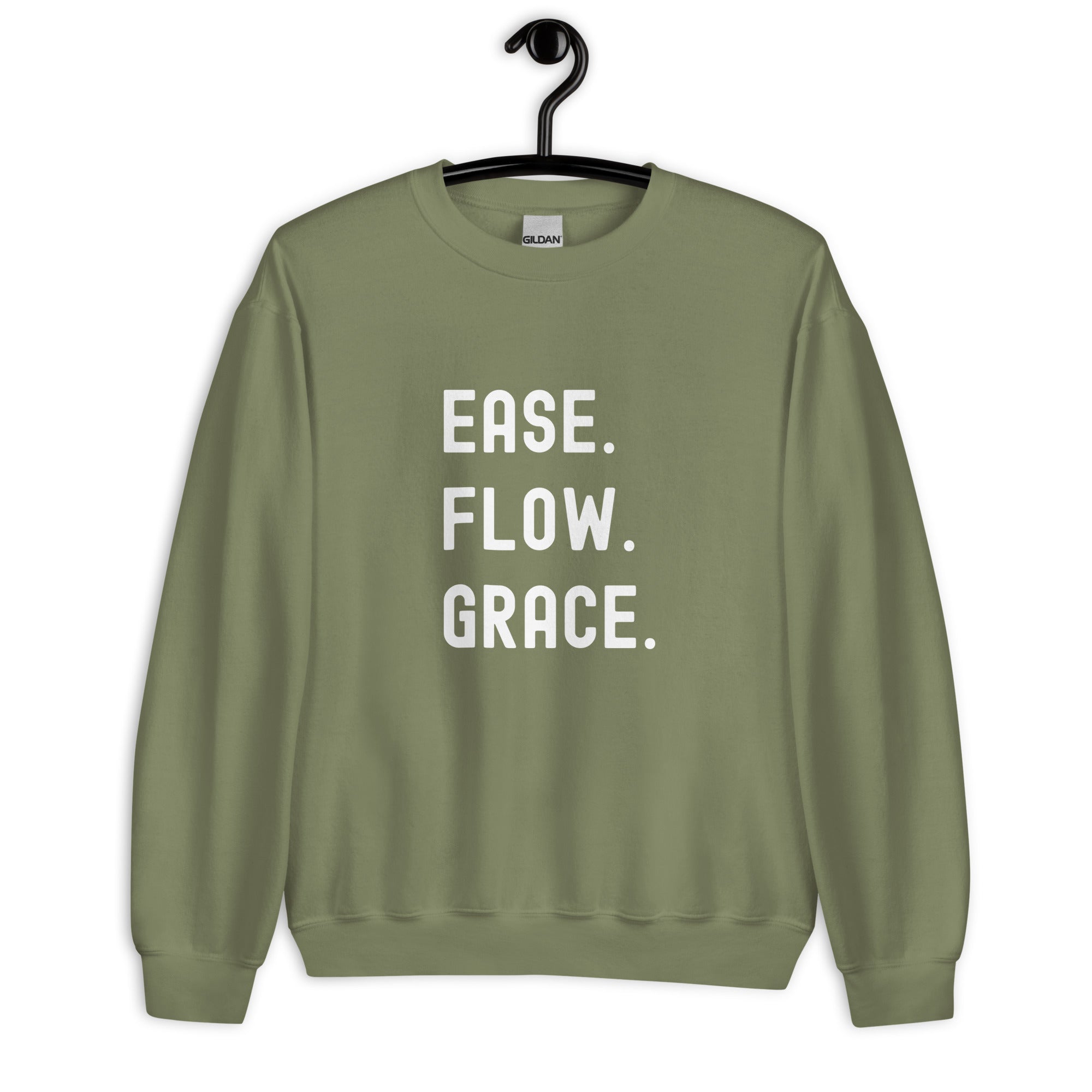 Unisex Sweatshirt | Ease. Flow. Grace.