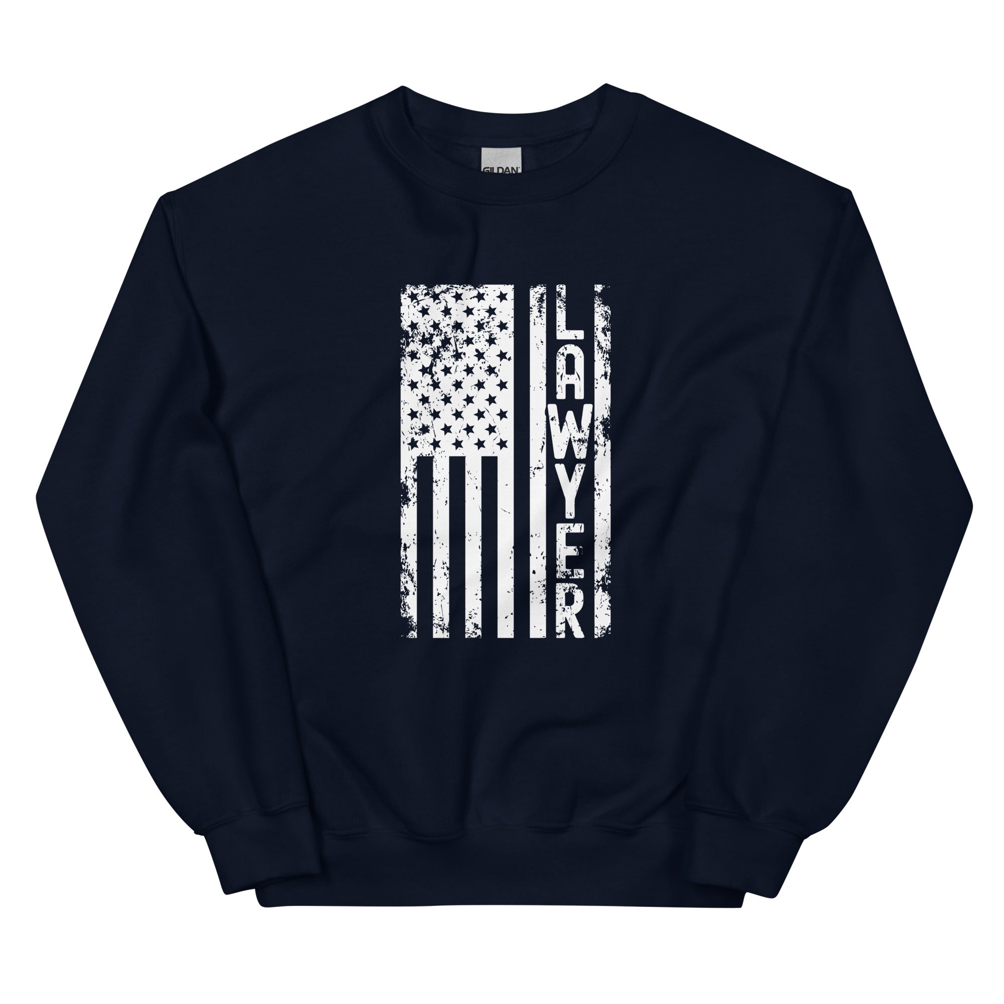 Unisex Sweatshirt | Lawyer (deisgn on American flag)