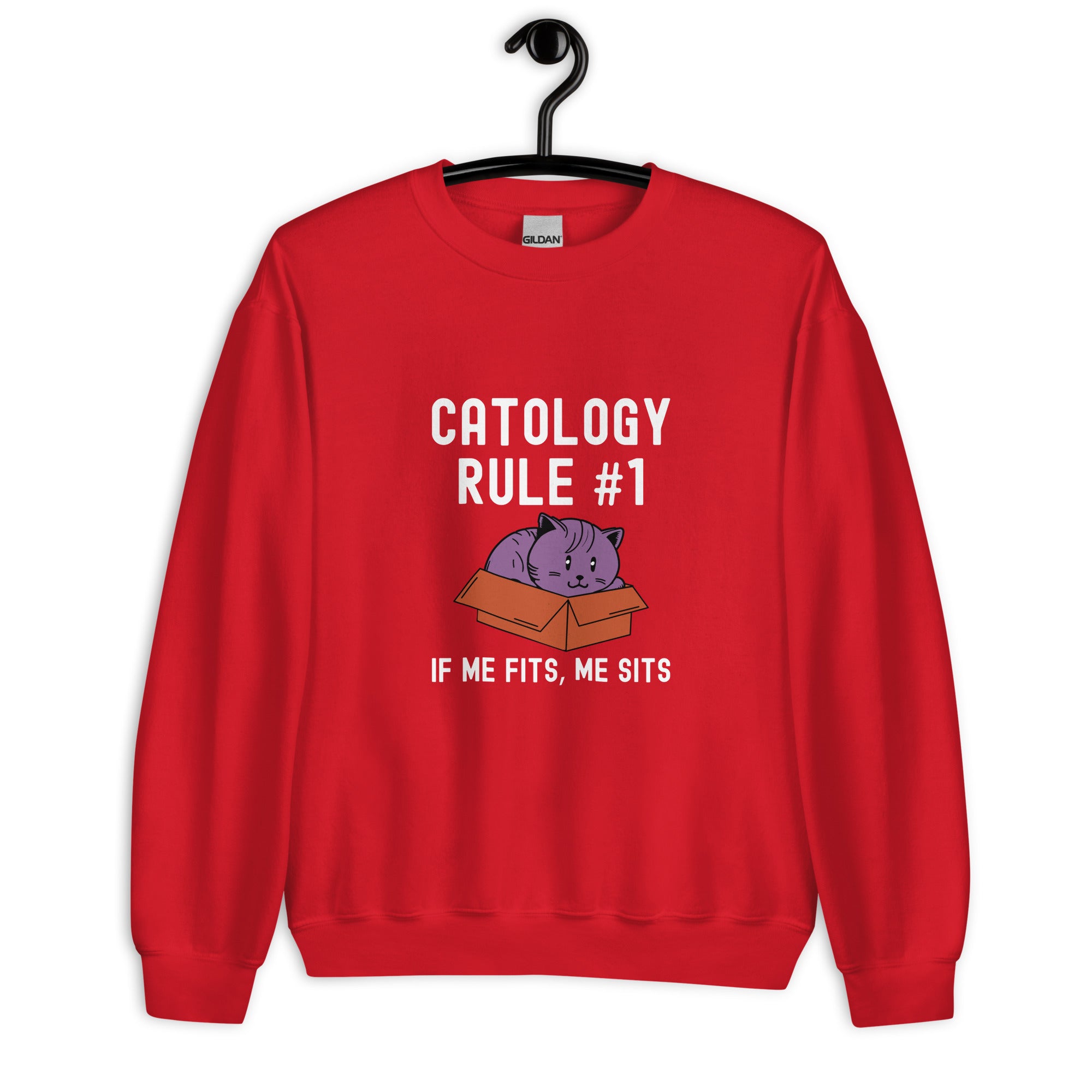 Unisex Sweatshirt | Catology Rule #1 IF ME FITS, ME SITS