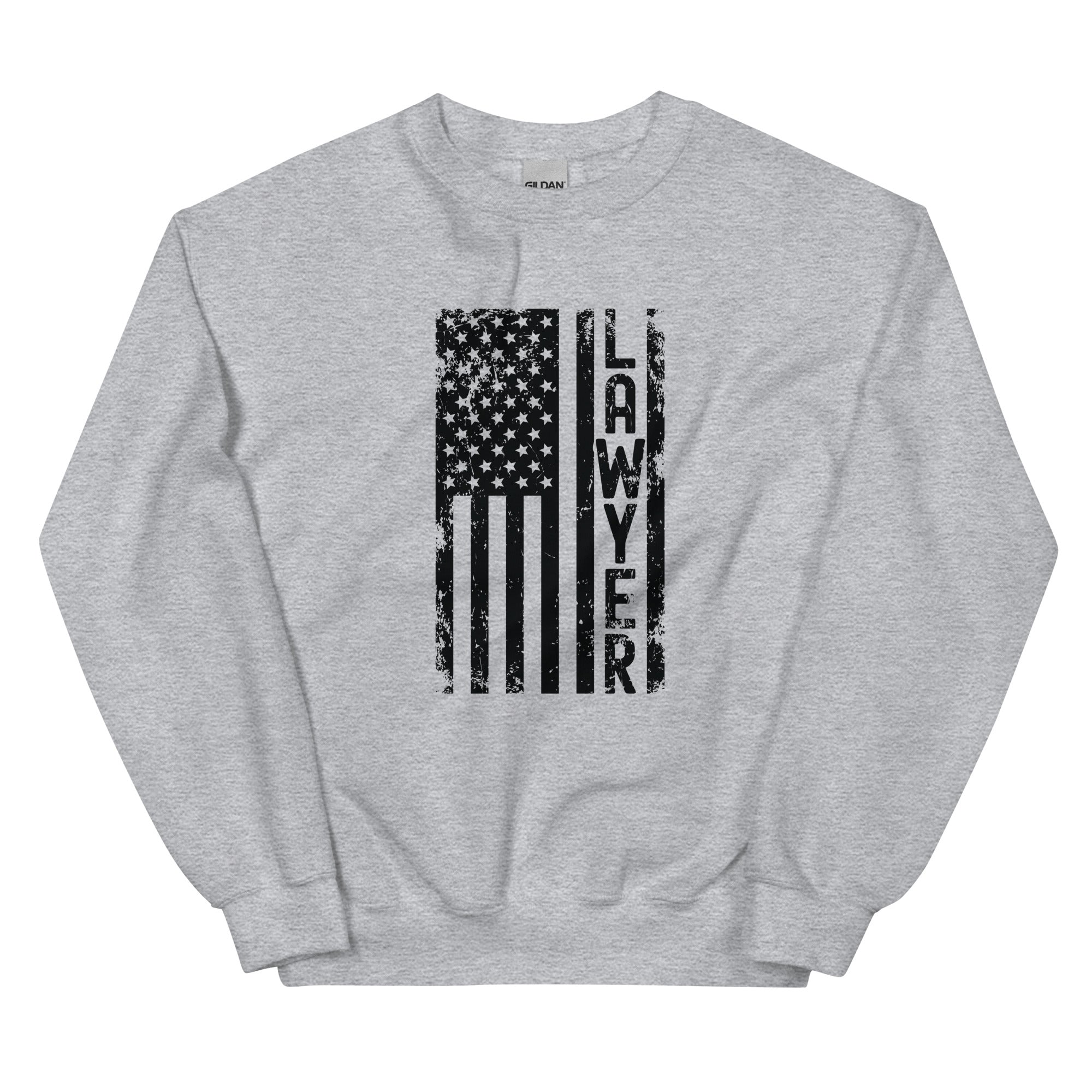 Unisex Sweatshirt | Lawyer (deisgn on American flag)