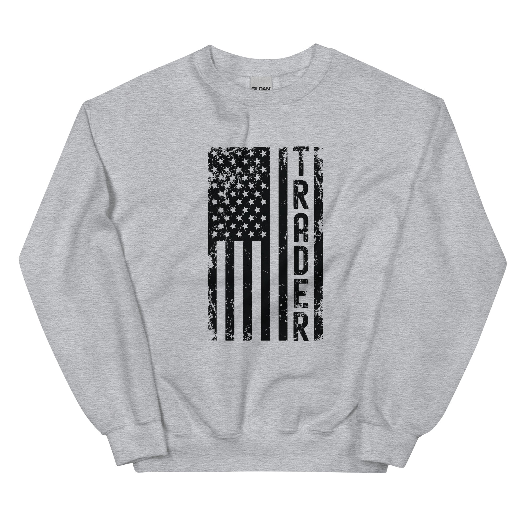 Unisex Sweatshirt | Trader (deisgn on American flag)