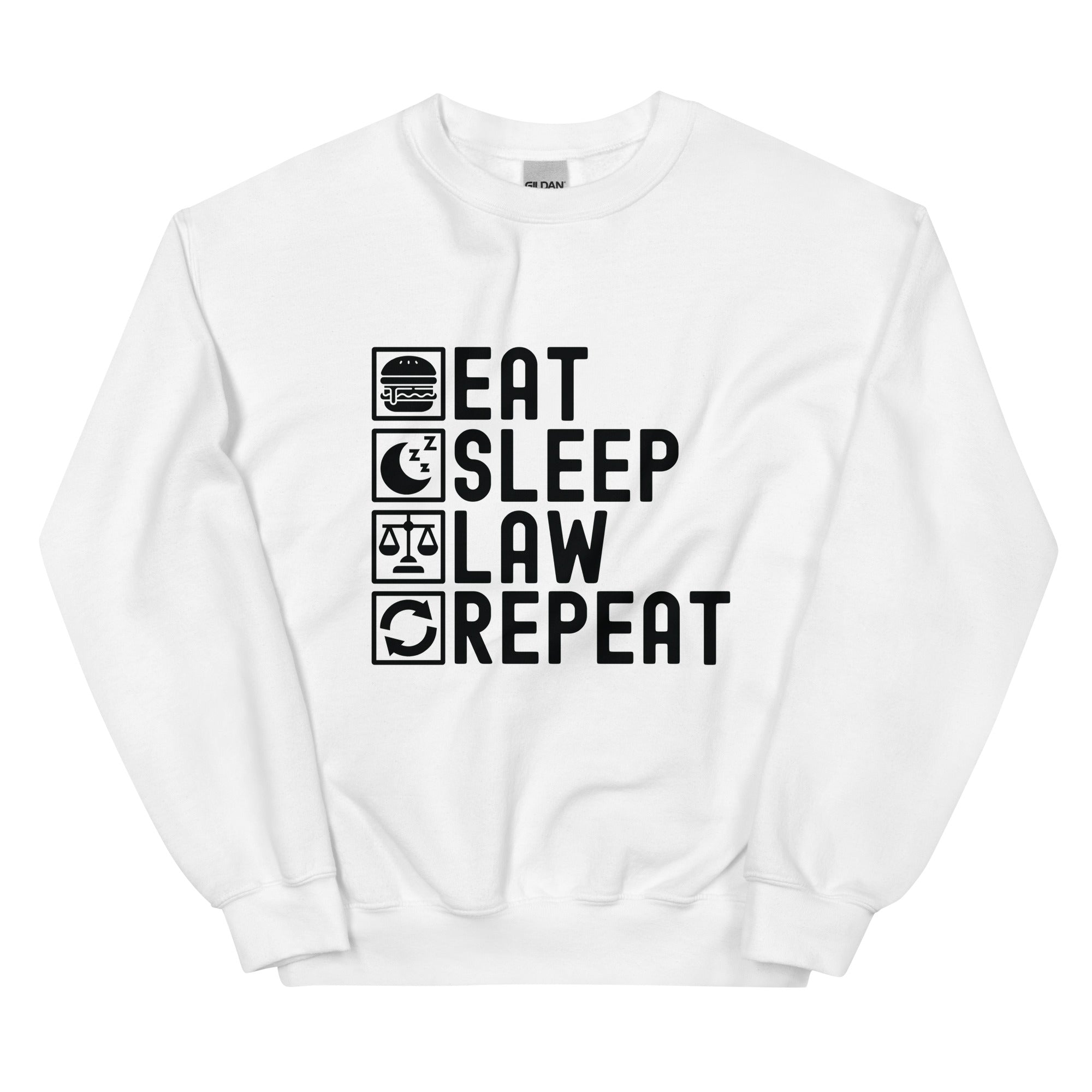 Unisex Sweatshirt | Eat Sleep Law Repeat
