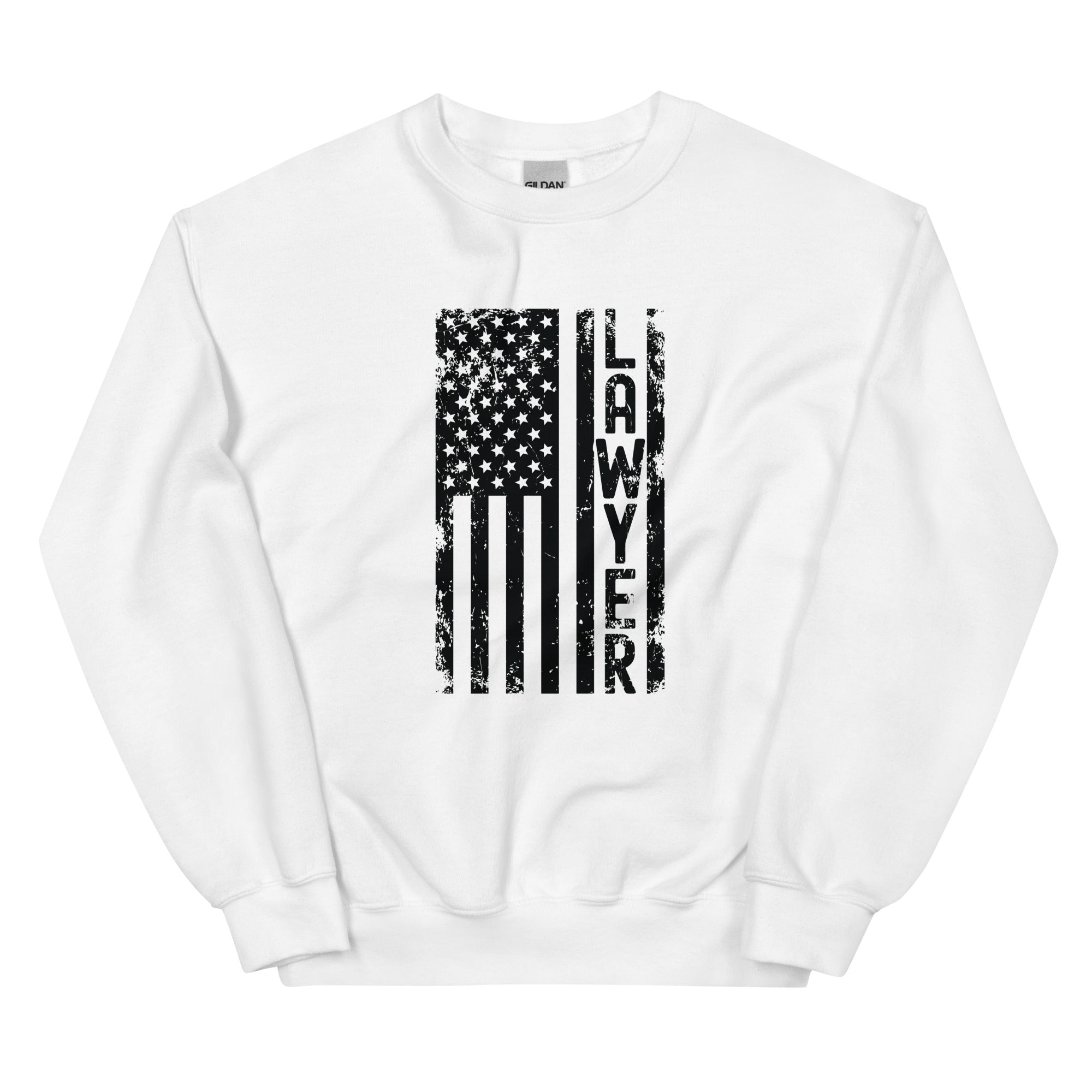Unisex Sweatshirt | Lawyer (deisgn on American flag)