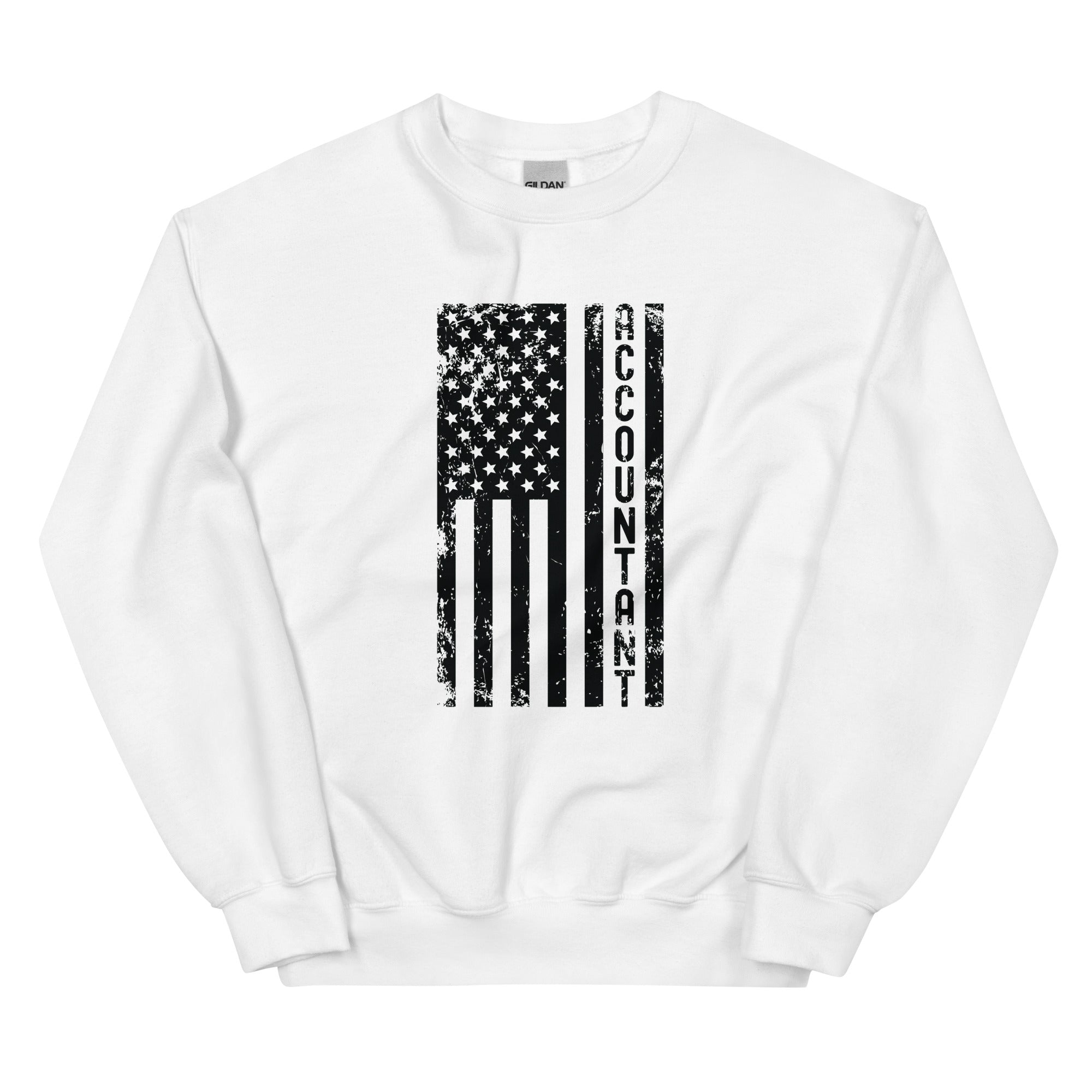 Unisex Sweatshirt | Accountant (deisgn on American flag)