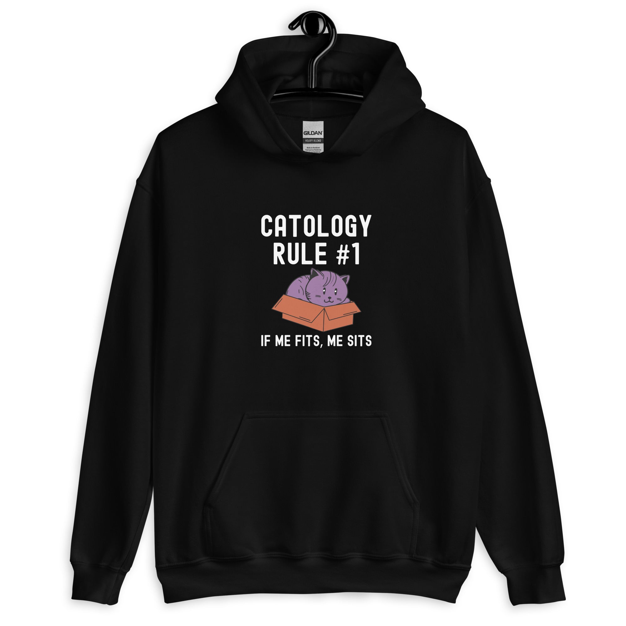 Unisex Hoodie | Catology Rule #1 IF ME FITS, ME SITS