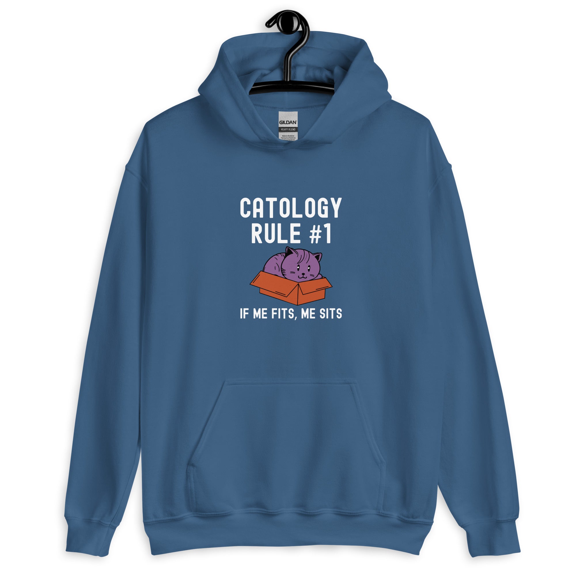 Unisex Hoodie | Catology Rule #1 IF ME FITS, ME SITS