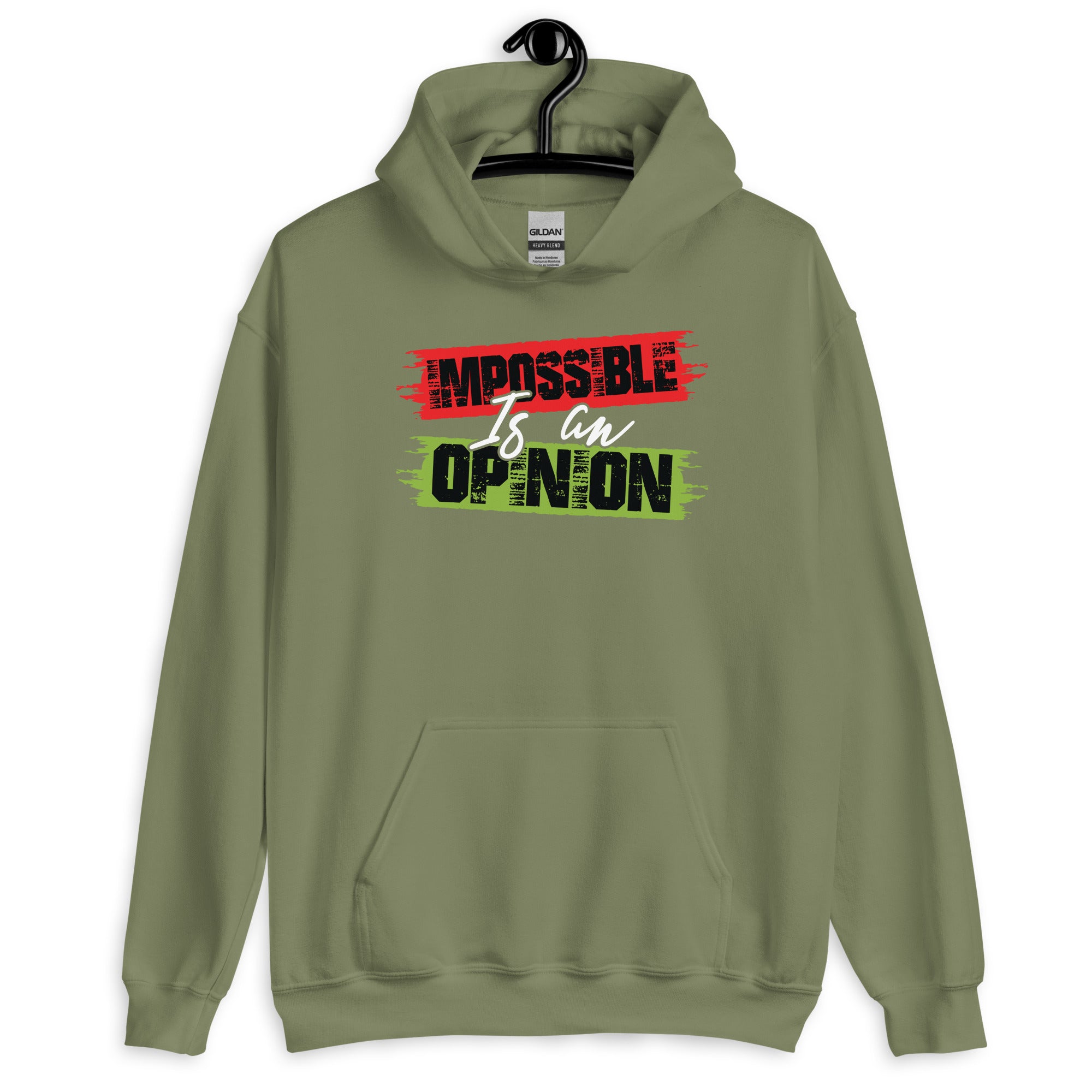 Unisex Hoodie | Impossible is an opinion