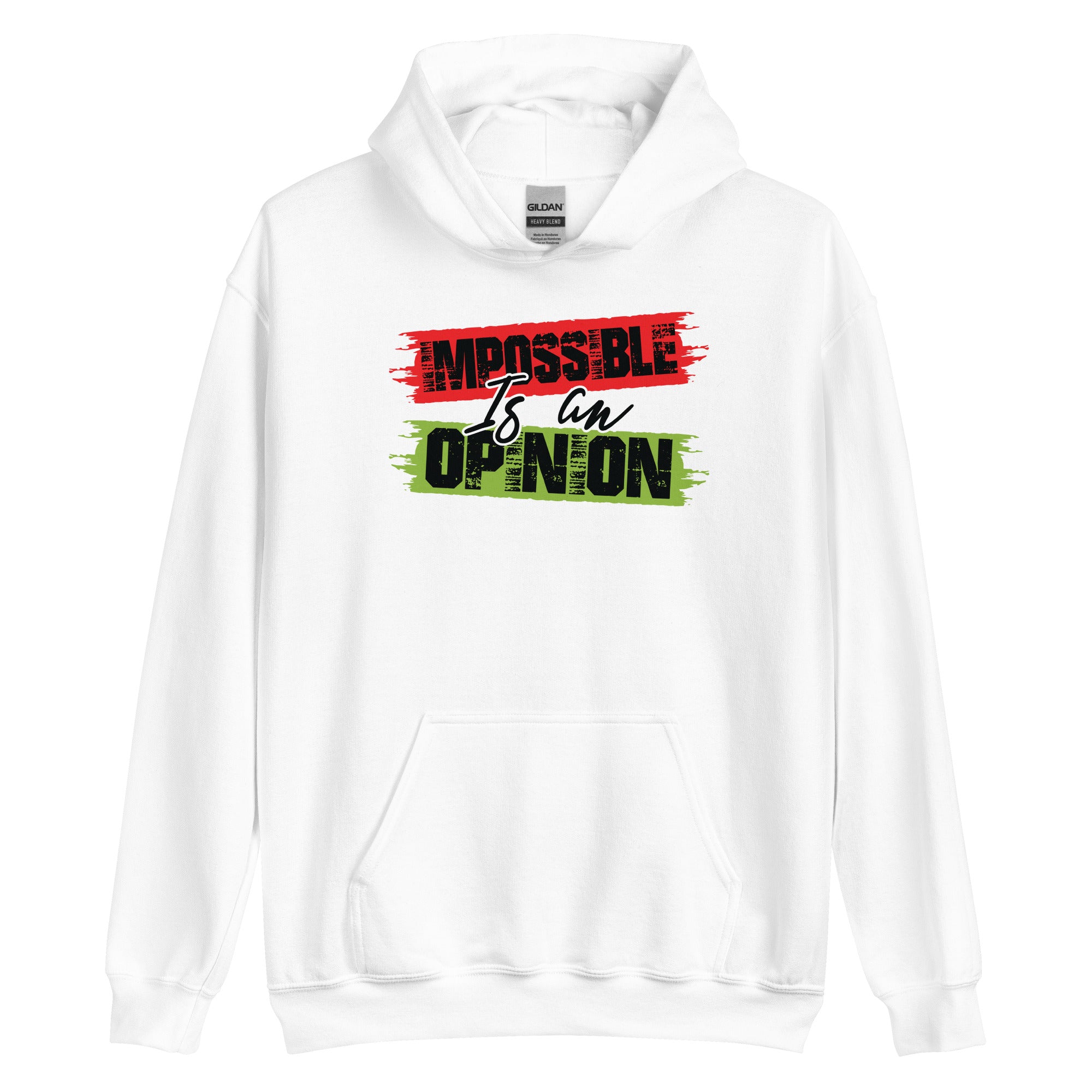 Unisex Hoodie | Impossible is an opinion
