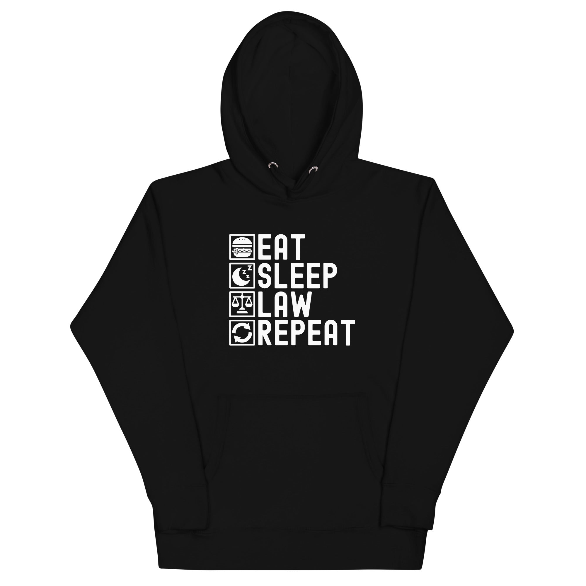 Unisex Hoodie | Eat Sleep Law Repeat