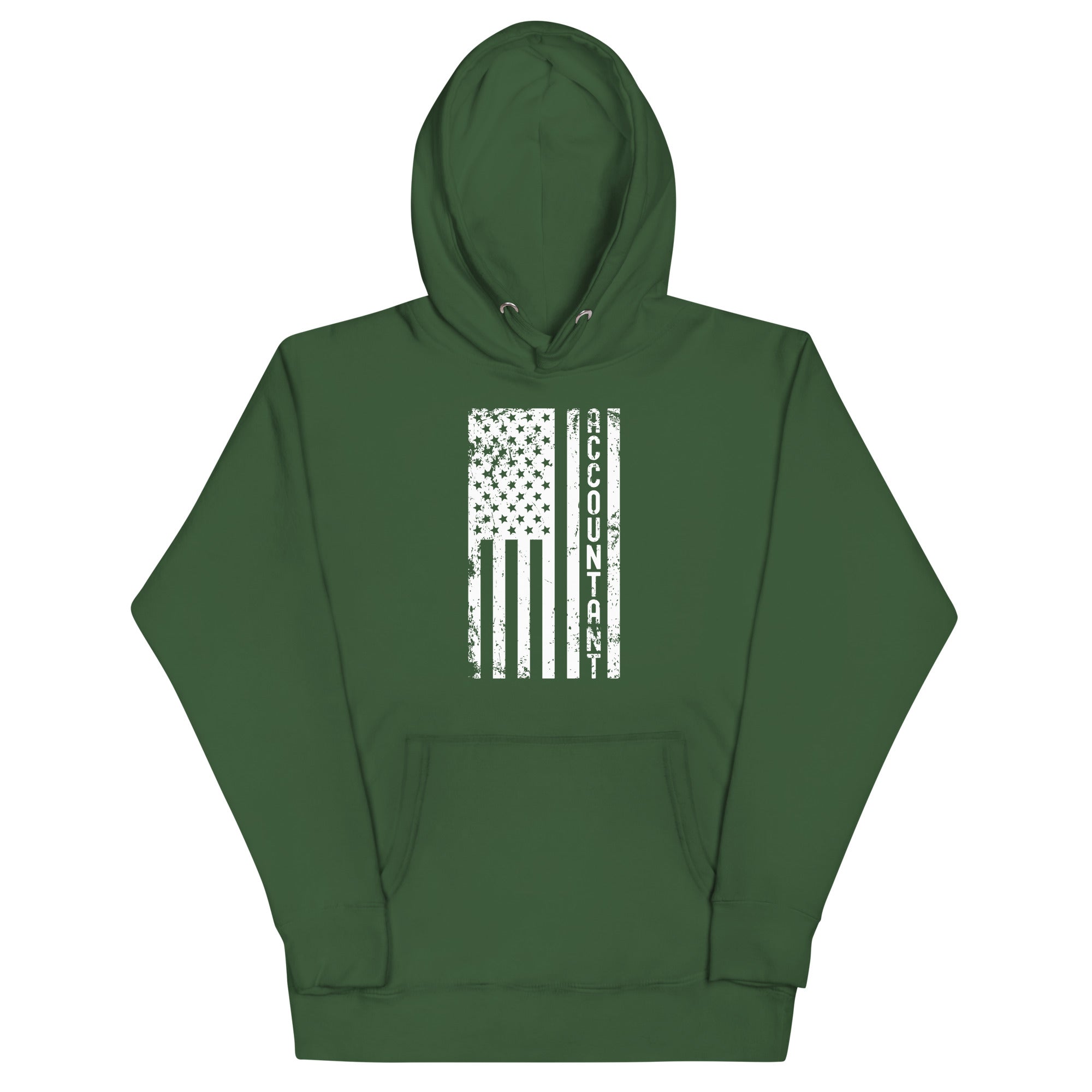Unisex Hoodie | Accountant (deisgn on American flag)