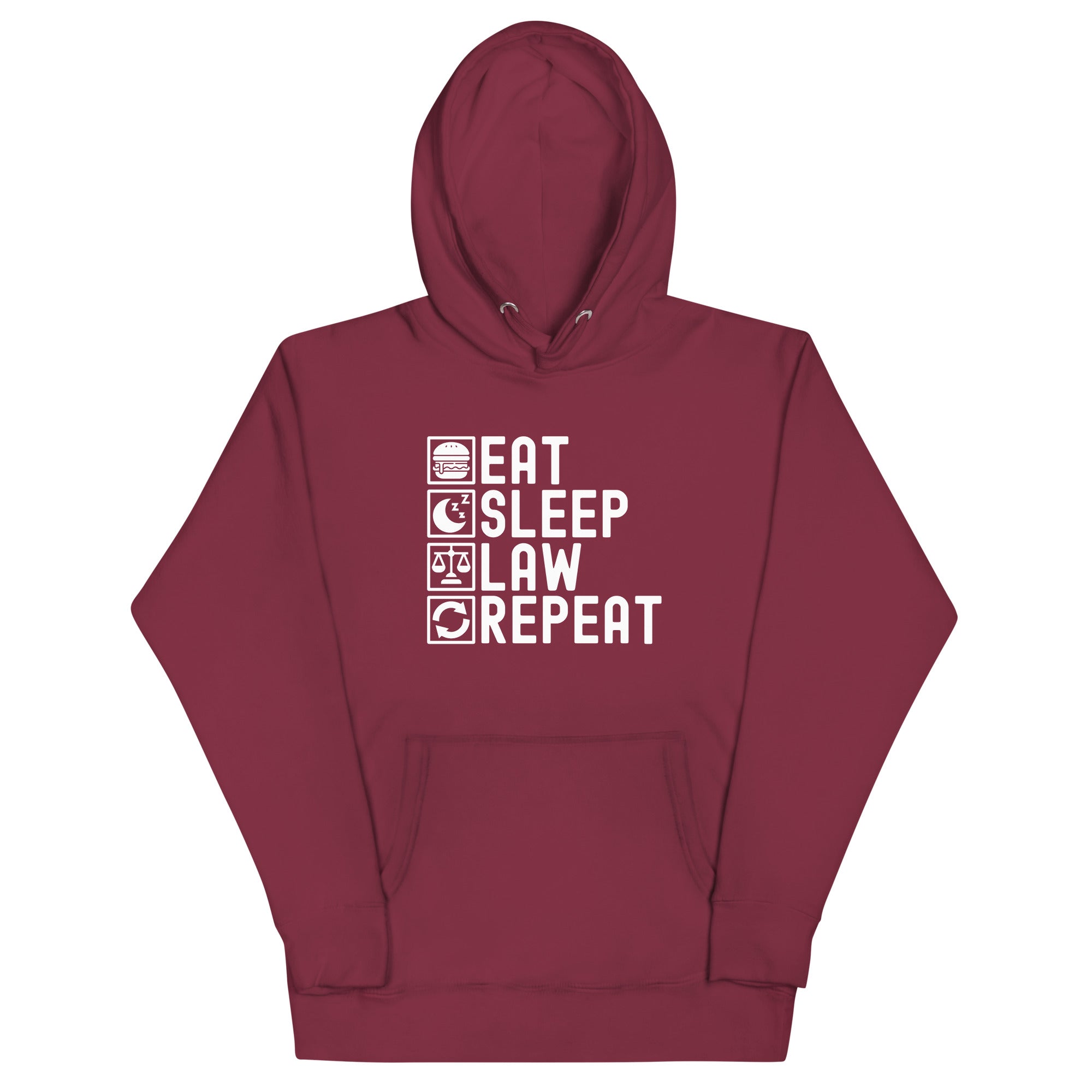 Unisex Hoodie | Eat Sleep Law Repeat