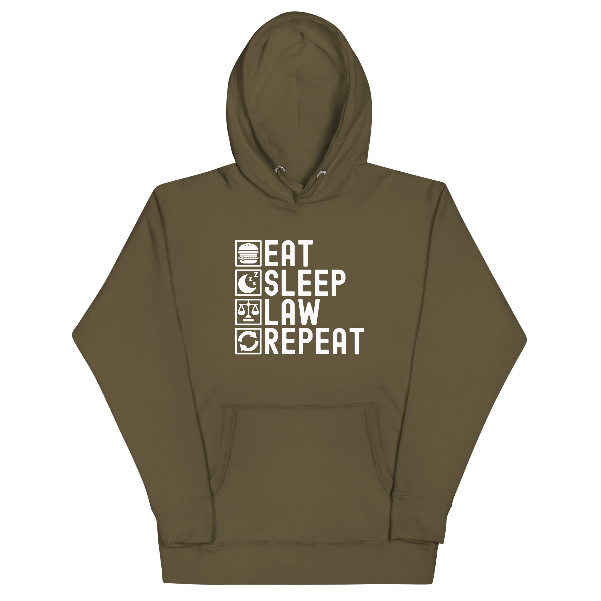 Unisex Hoodie | Eat Sleep Law Repeat