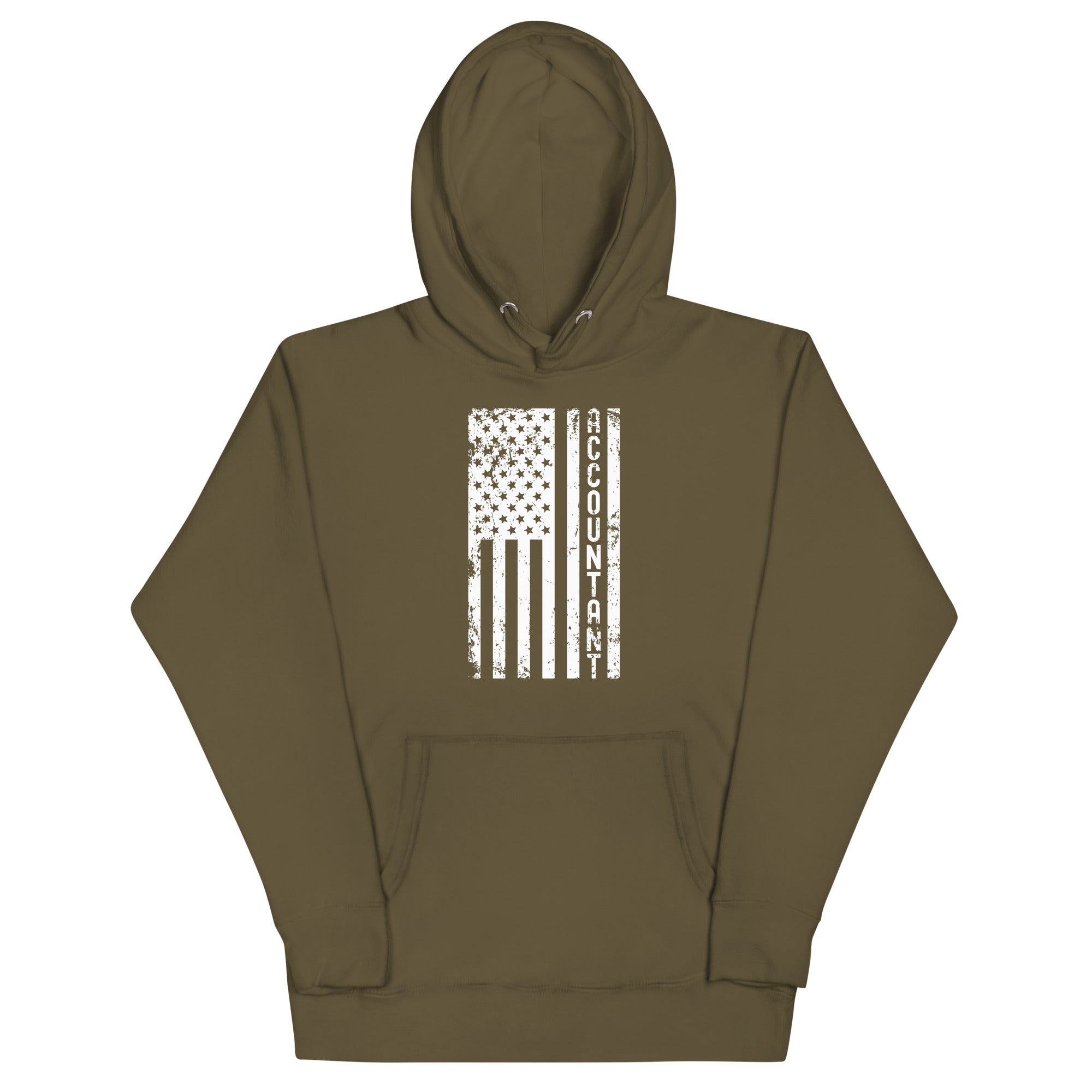 Unisex Hoodie | Accountant (deisgn on American flag)
