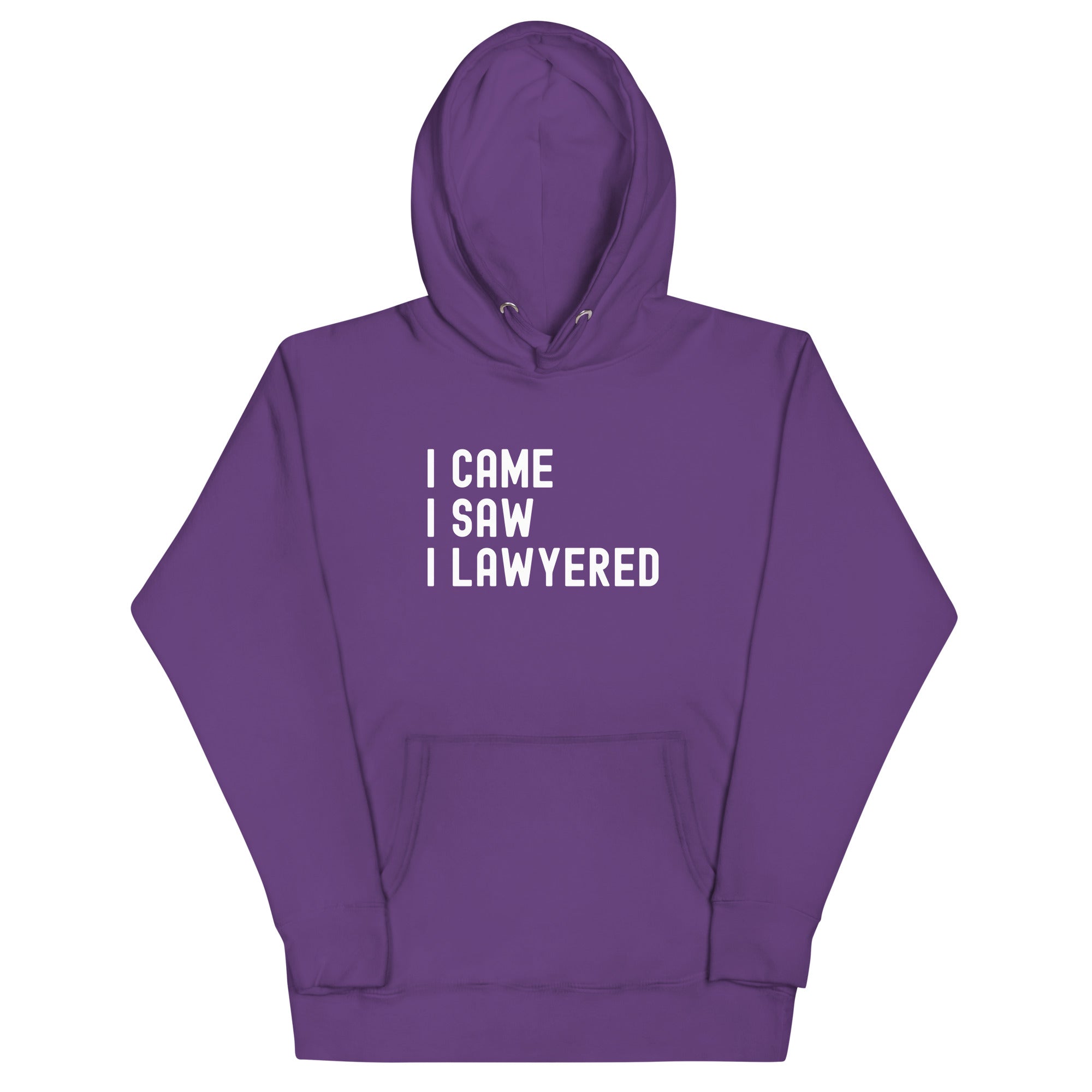 Unisex Hoodie | I came, I saw, I lawyered