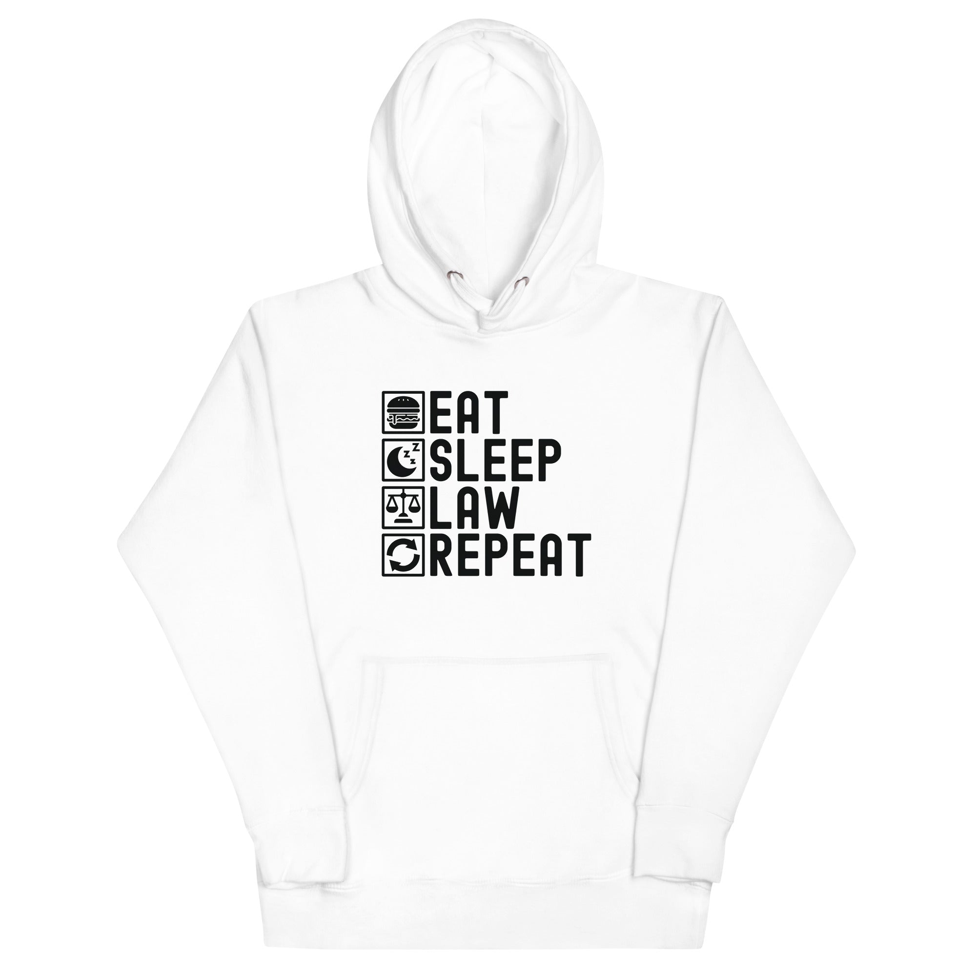 Unisex Hoodie | Eat Sleep Law Repeat