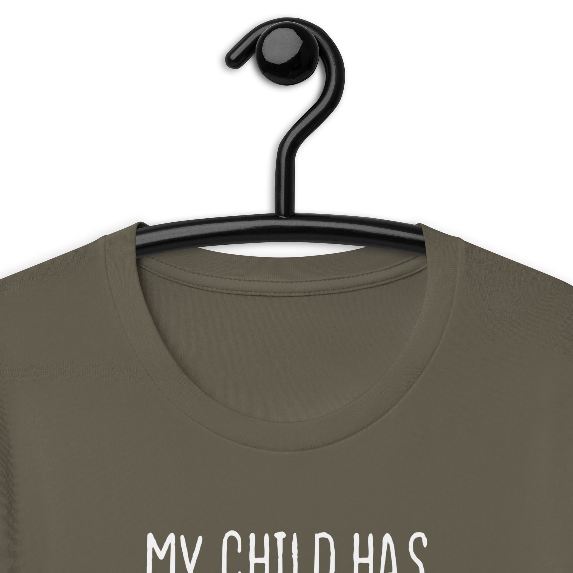 Unisex t-shirt | My child has four legs and is covered in fur