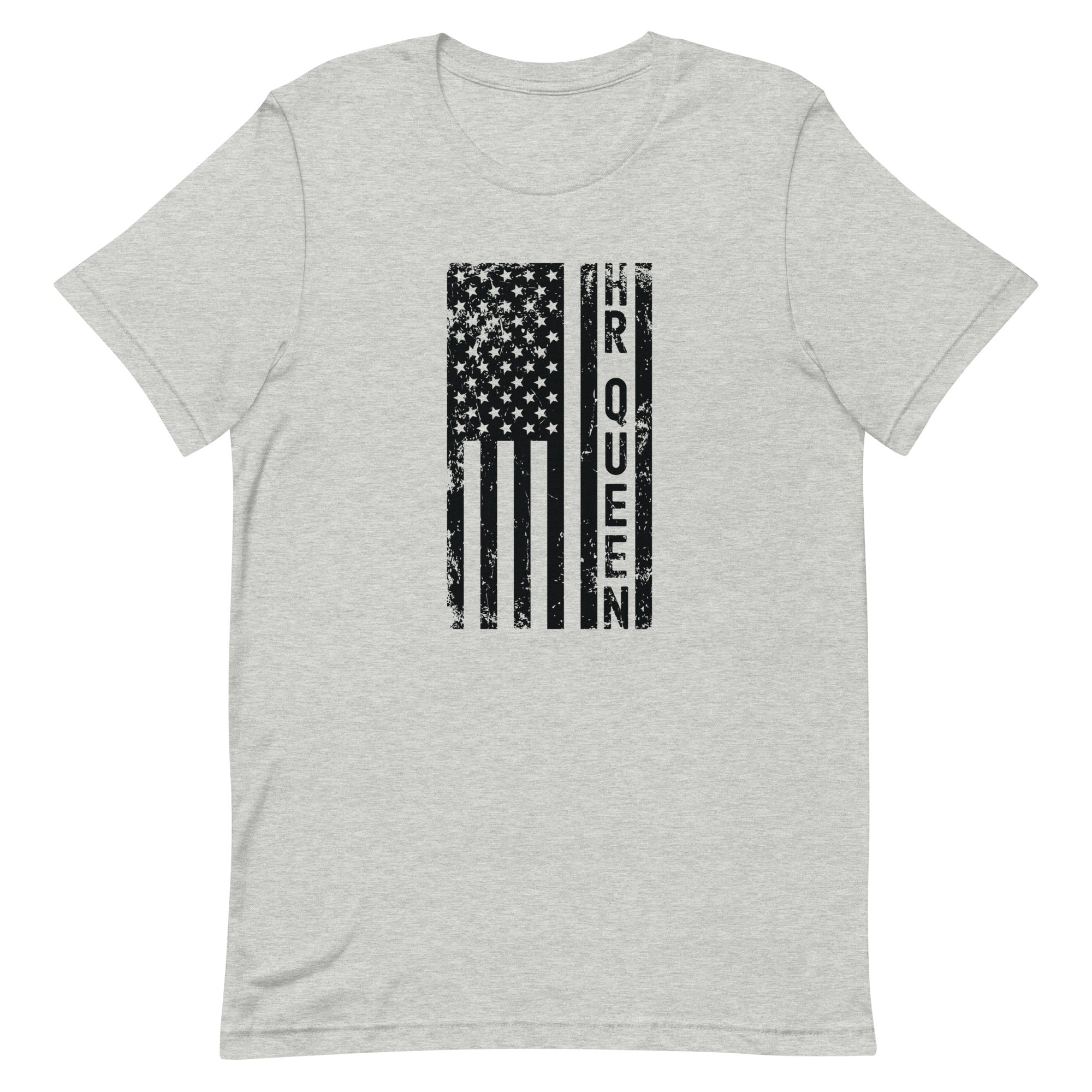 Unisex t-shirt | Hr Queen (deisgn on American flag)