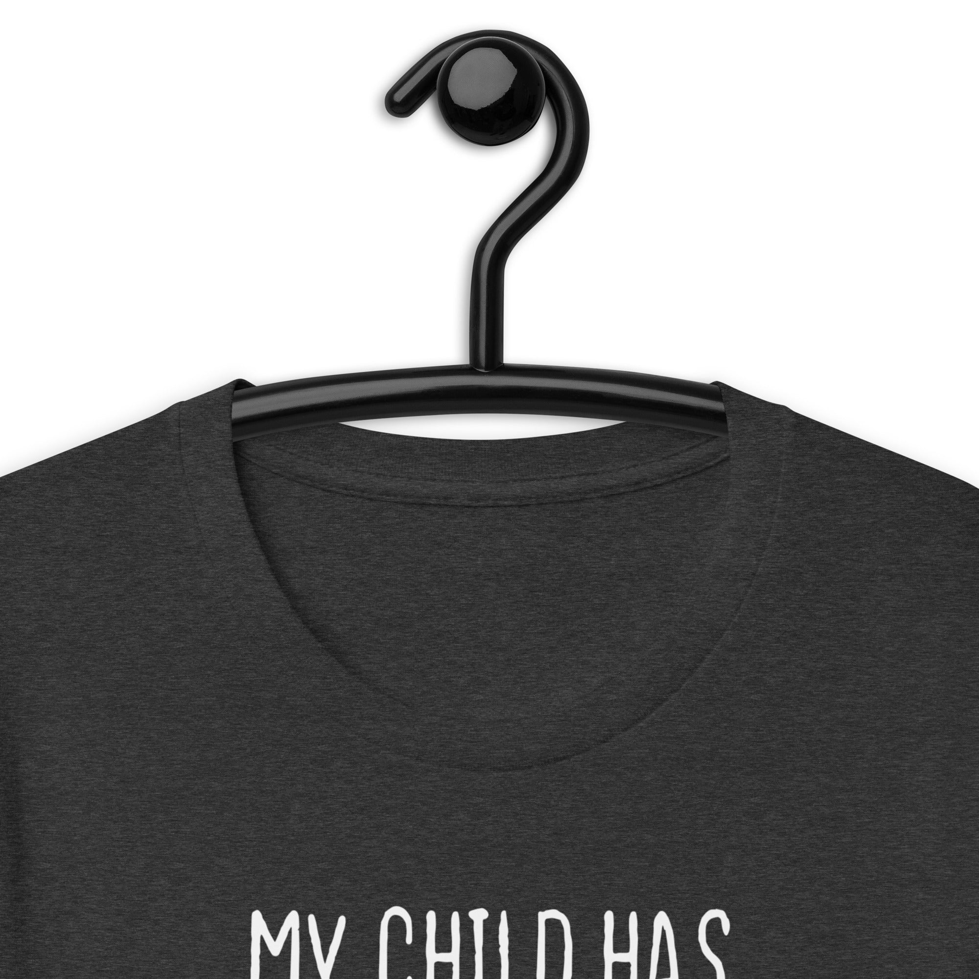 Unisex t-shirt | My child has four legs and is covered in fur