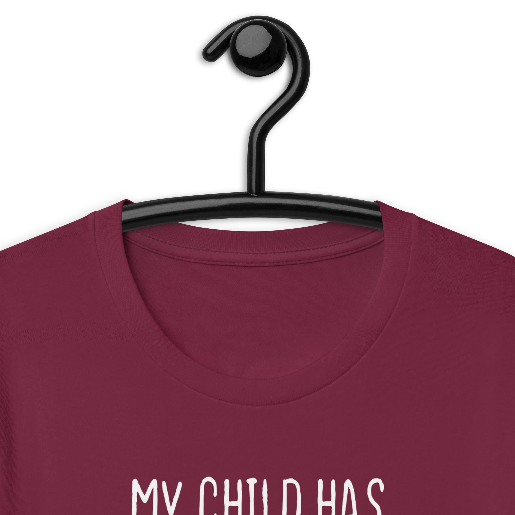 Unisex t-shirt | My child has four legs and is covered in fur