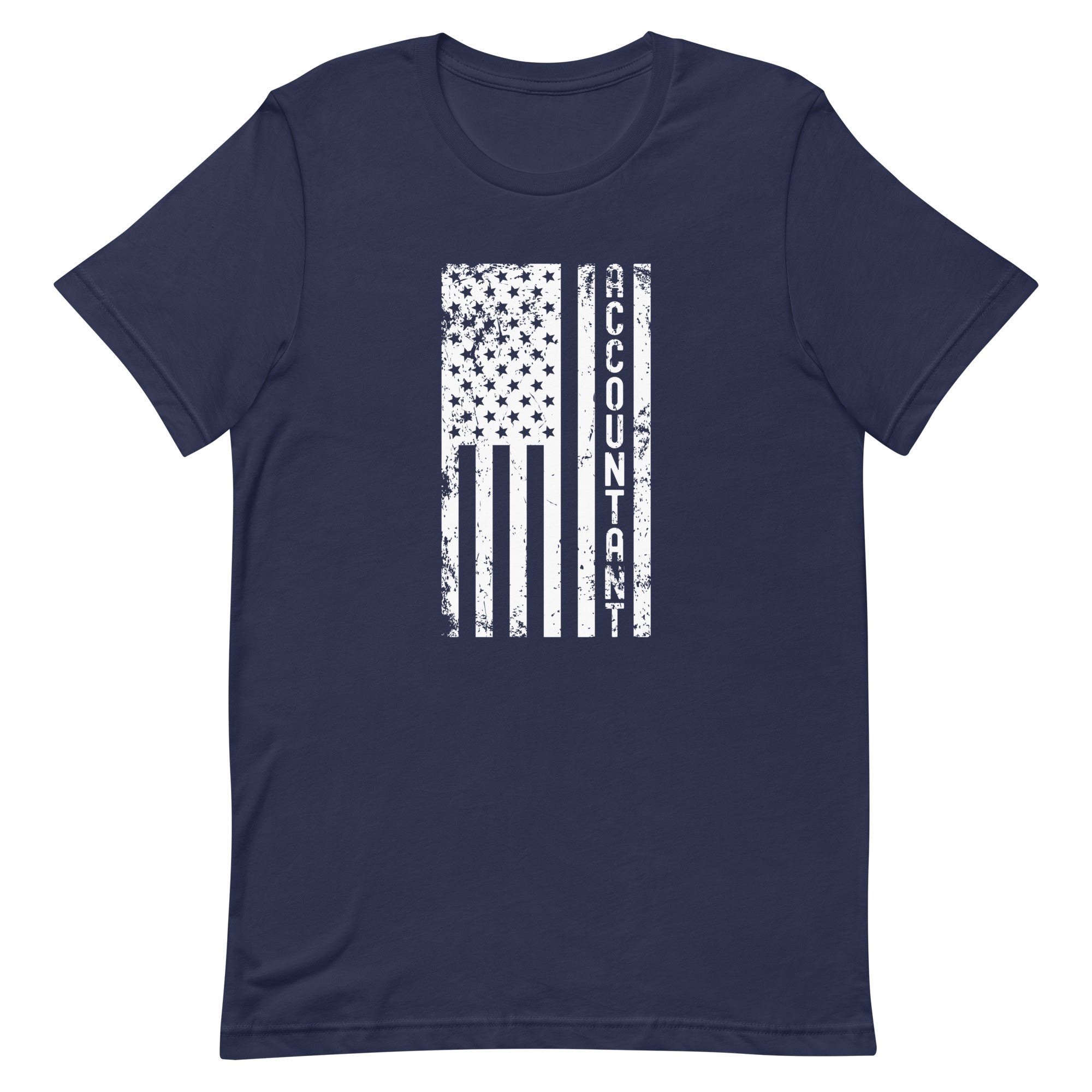 Unisex t-shirt | Accountant (deisgn on American flag)