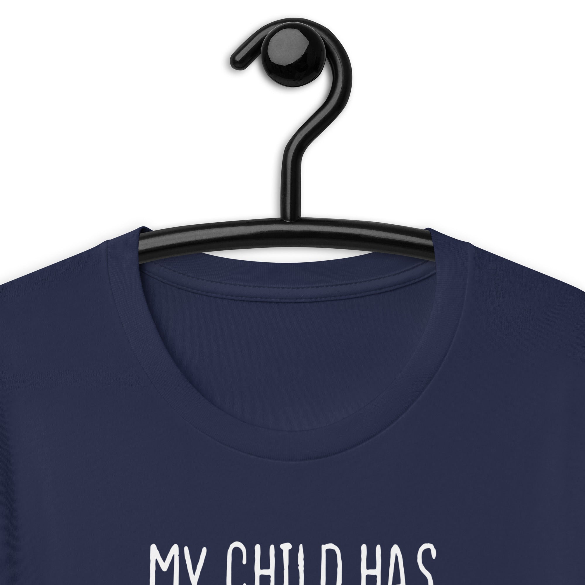Unisex t-shirt | My child has four legs and is covered in fur