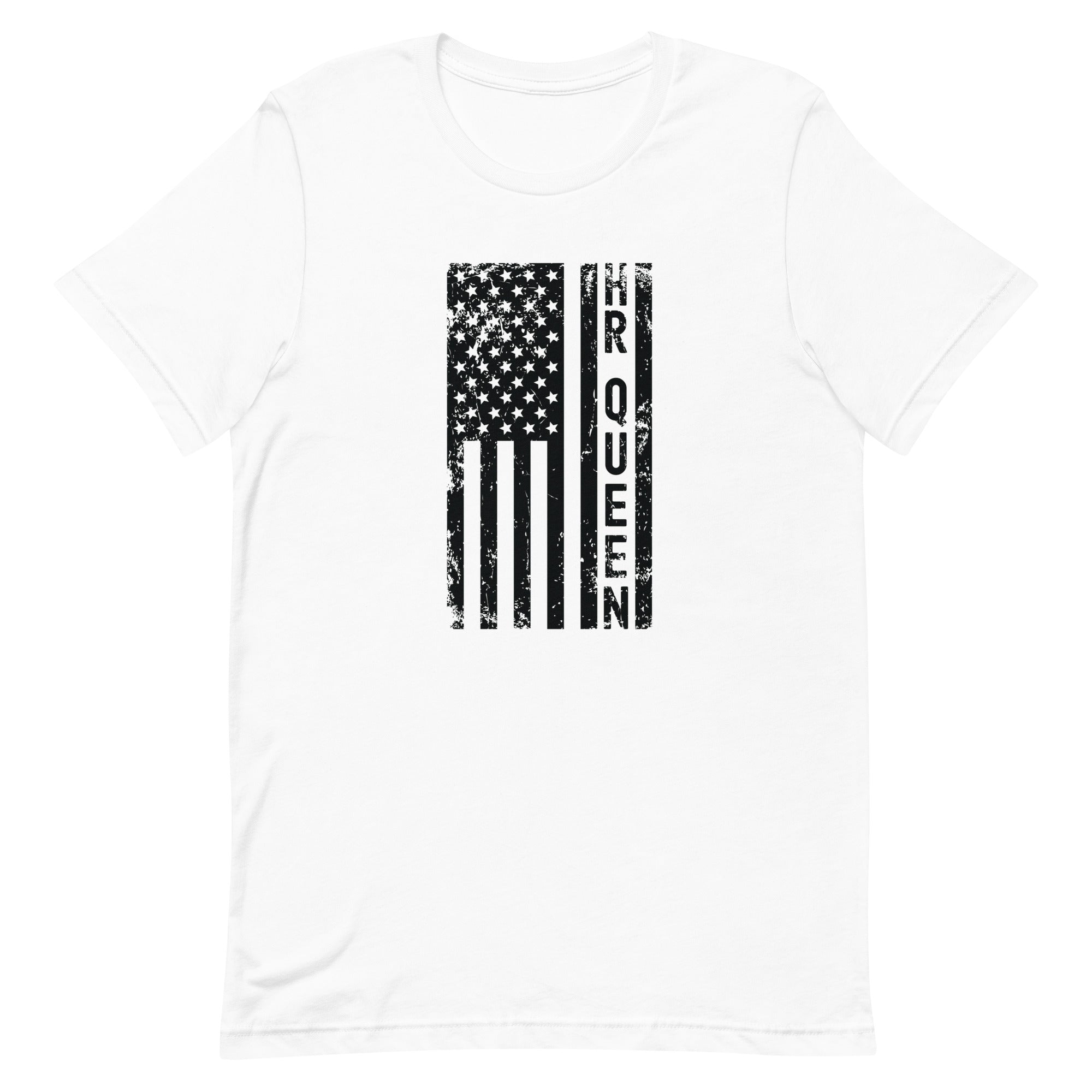 Unisex t-shirt | Hr Queen (deisgn on American flag)