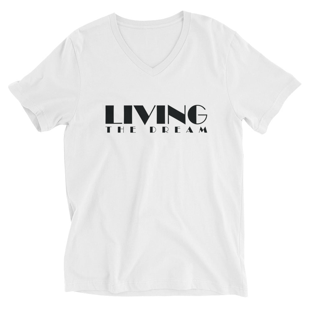 Unisex Short Sleeve V-Neck T-Shirt | Living The Dream