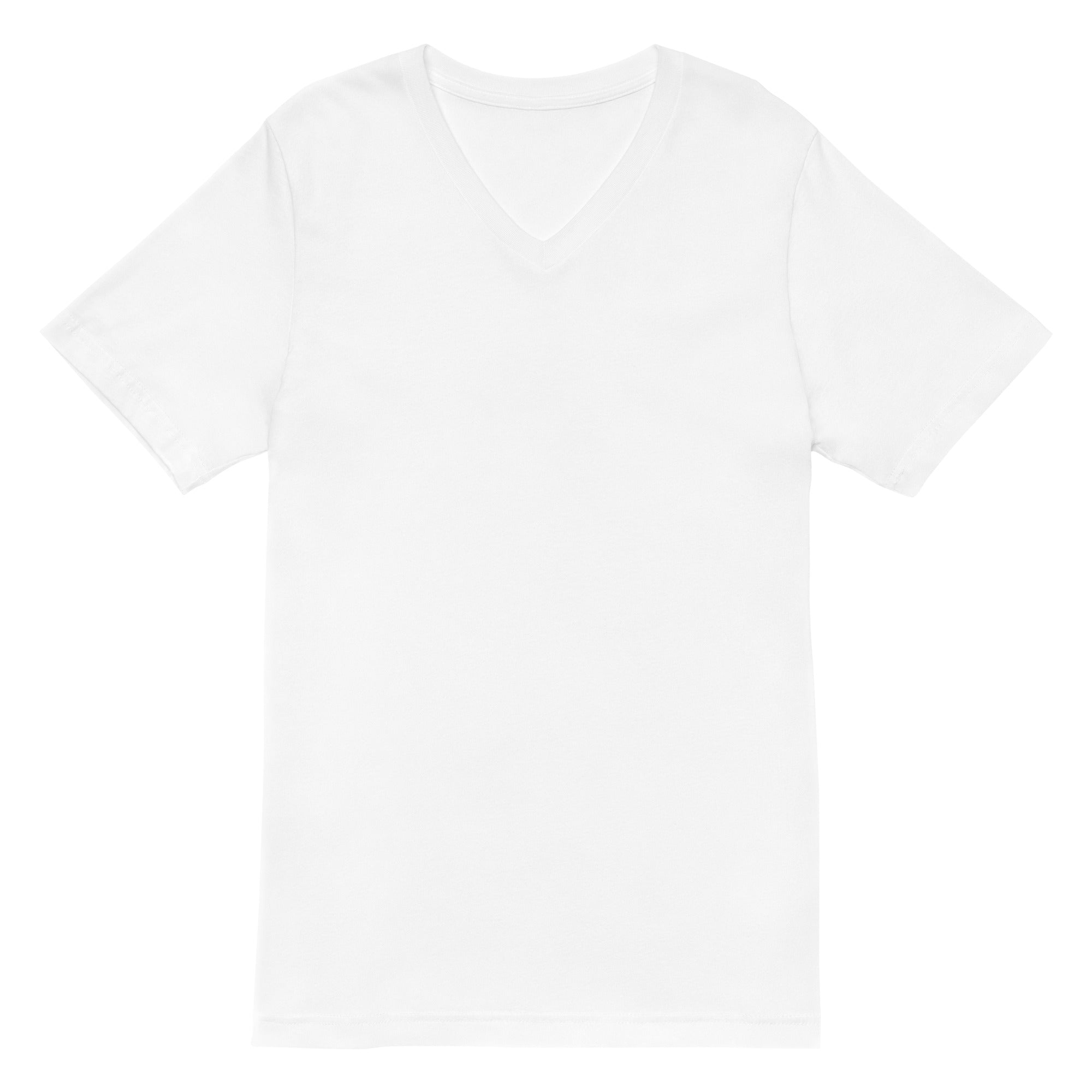 Unisex Short Sleeve V-Neck T-Shirt | Every tall girl needs a short best friend