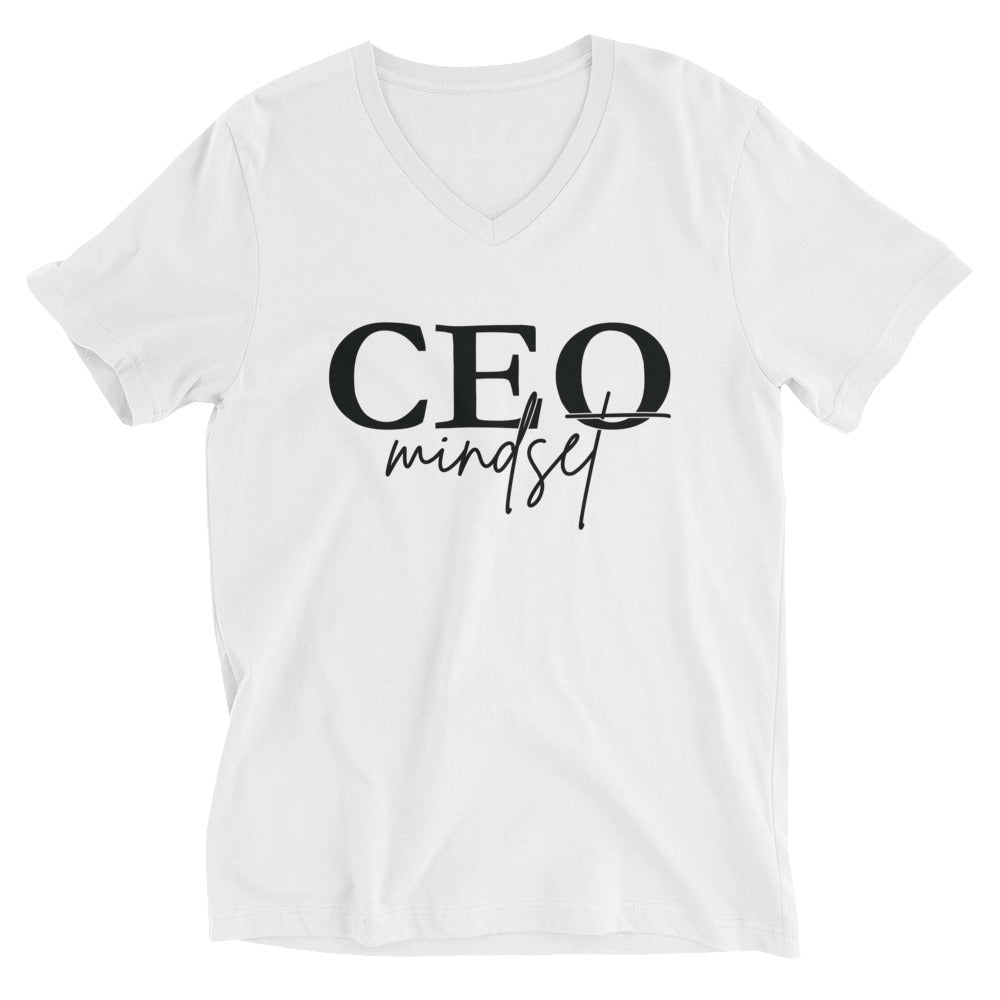 Unisex Short Sleeve V-Neck T-Shirt | CEO Mindset