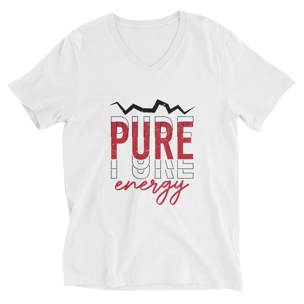 Unisex Short Sleeve V-Neck T-Shirt | Pure Energy