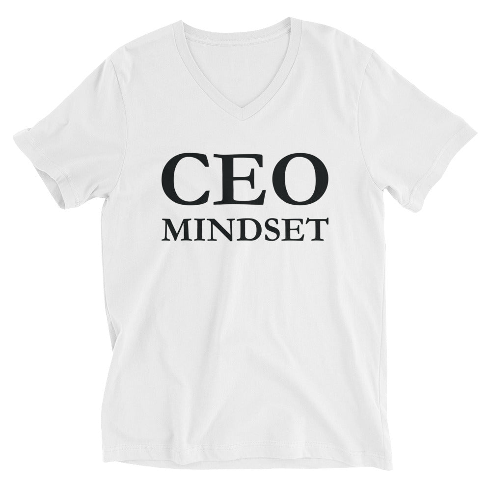 Unisex Short Sleeve V-Neck T-Shirt | CEO Mindset