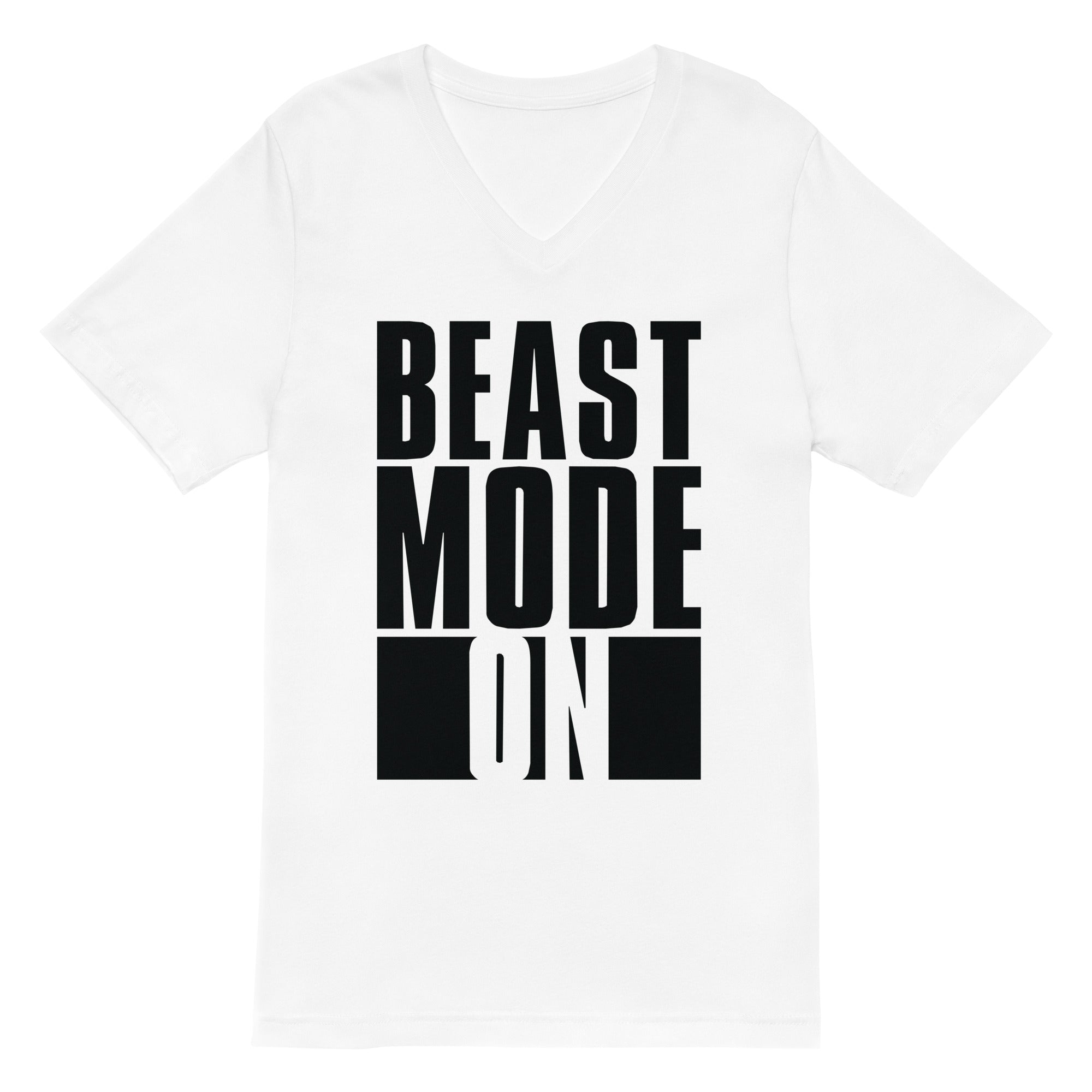 Unisex Short Sleeve V-Neck T-Shirt | Beast Mode