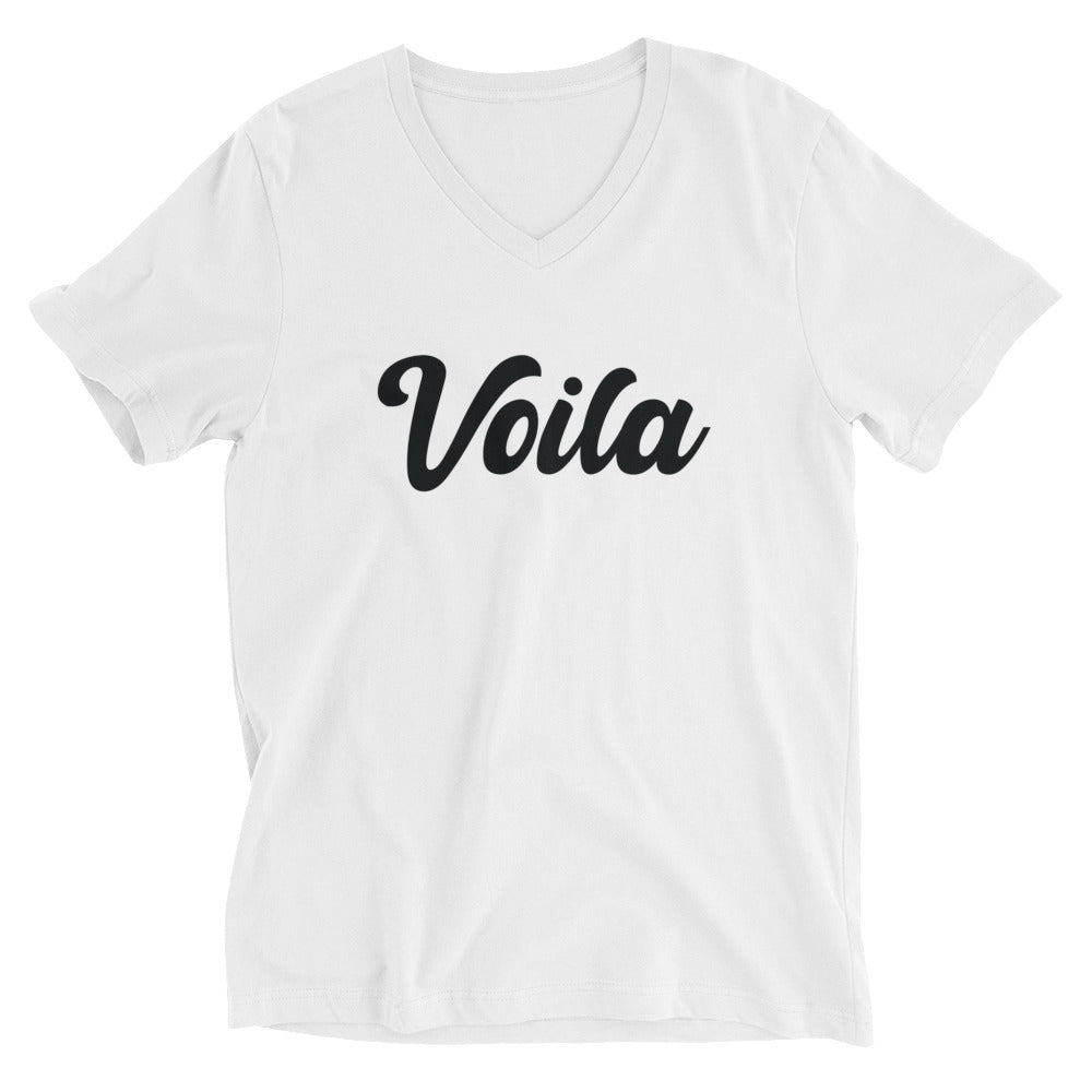 Unisex Short Sleeve V-Neck T-Shirt | Voila