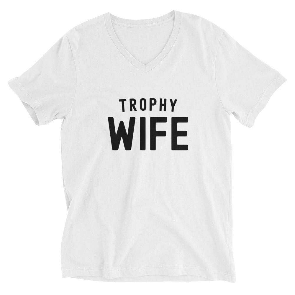 Unisex Short Sleeve V-Neck T-Shirt | Trophy Wife