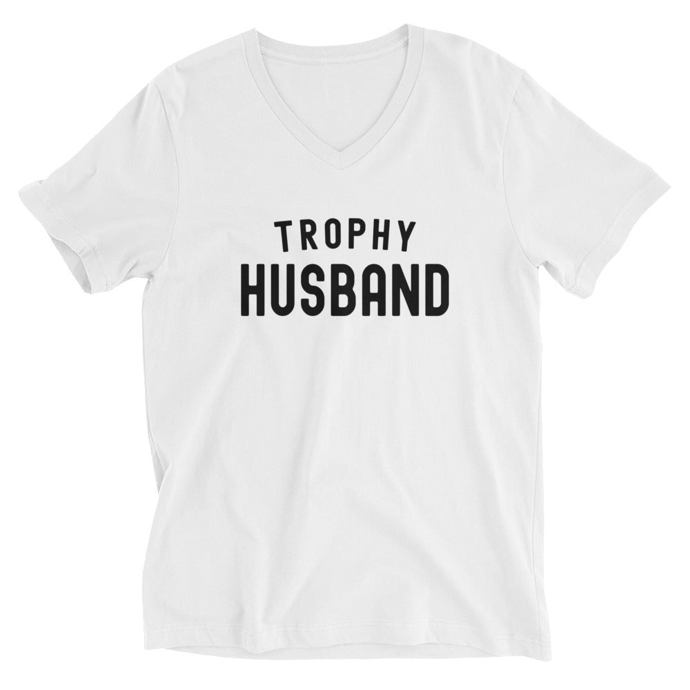 Unisex Short Sleeve V-Neck T-Shirt | Trophy Husband