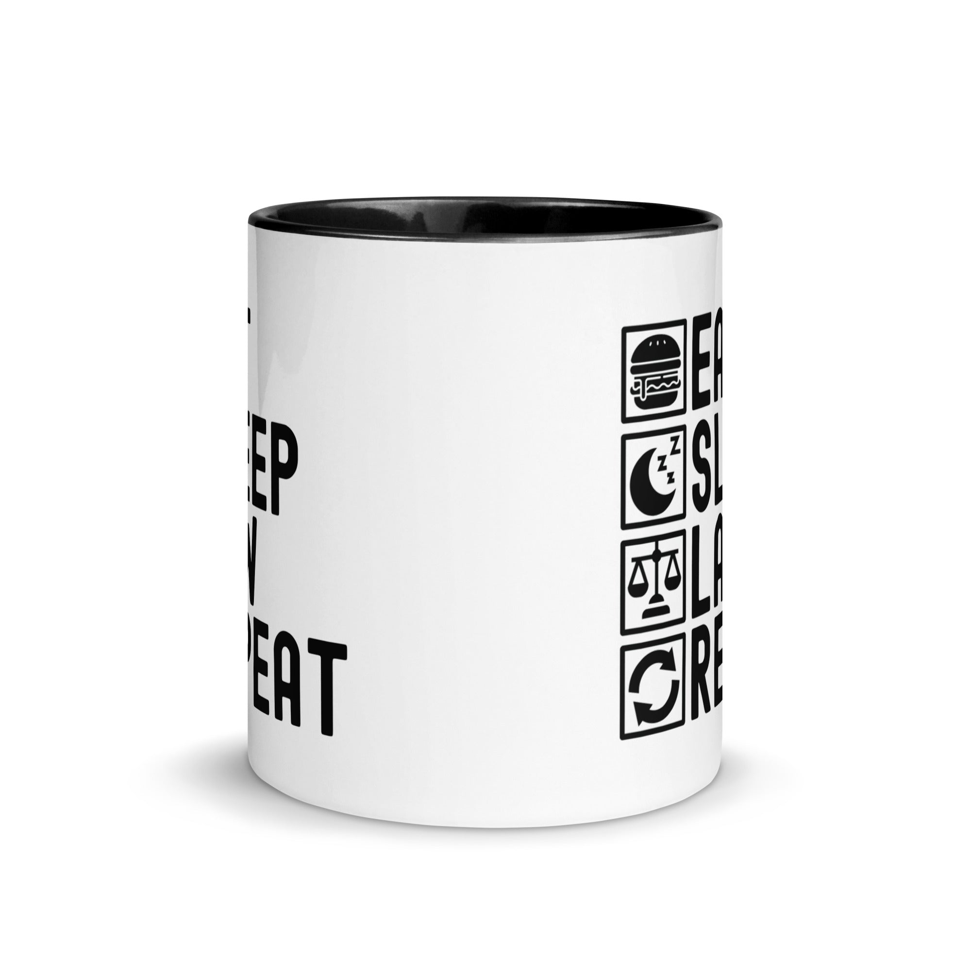 Mug with Color Inside | Eat Sleep Law Repeat