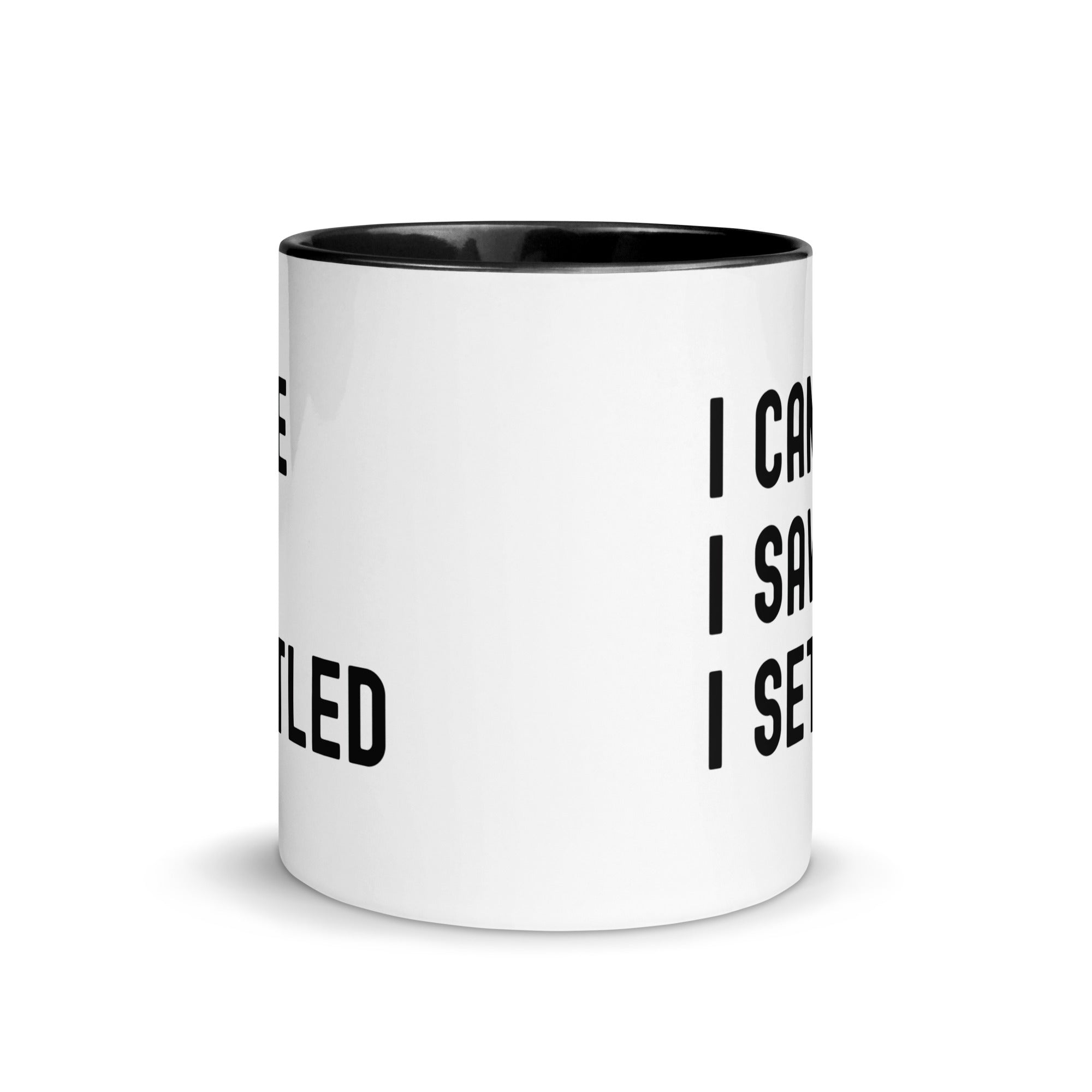 Mug with Color Inside | I came, I saw, I settled